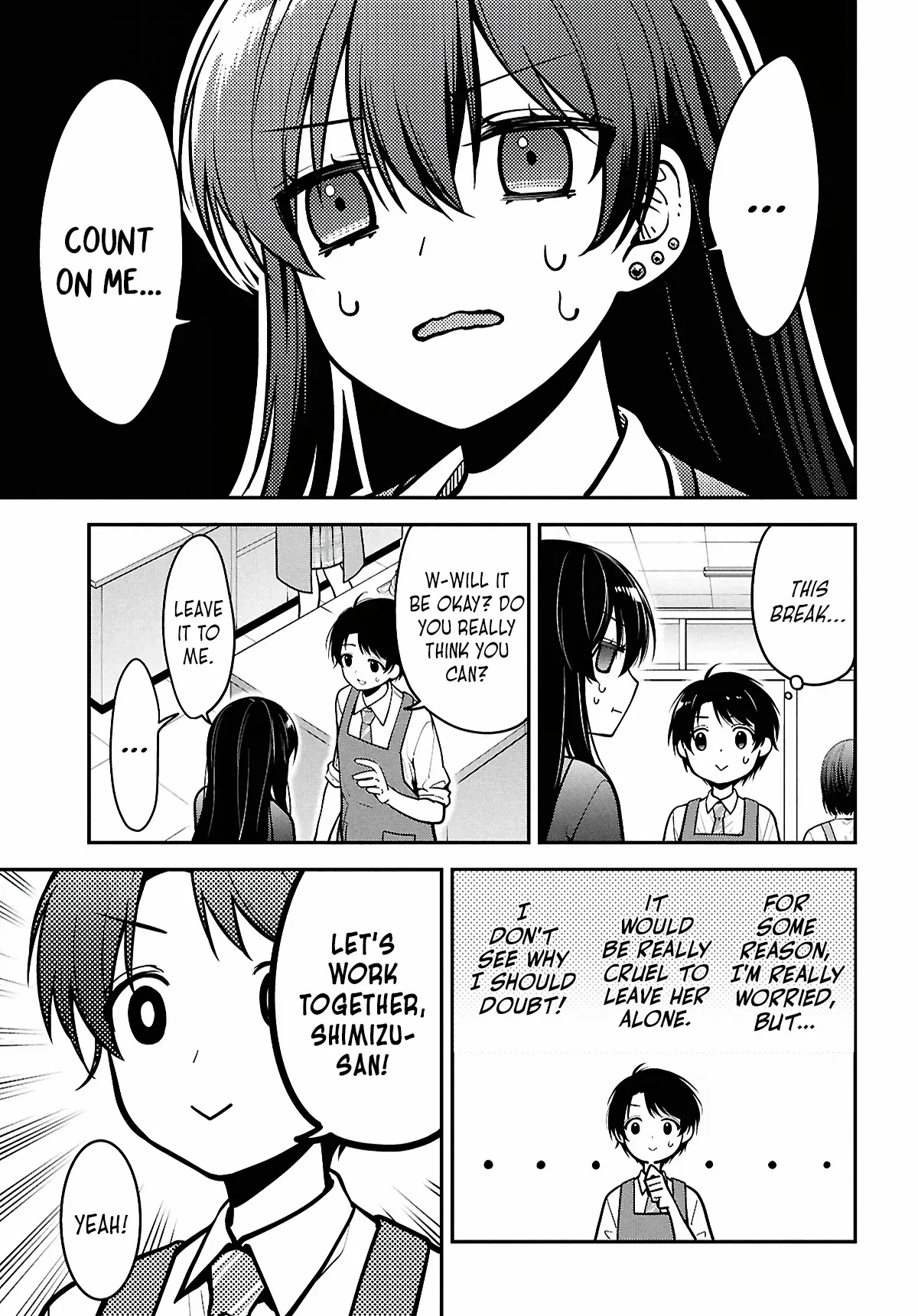 Tonari no Seki no Yankee Shimizu-san ga Kami o Kuroku Sometekita Chapter 2 page 9 - 