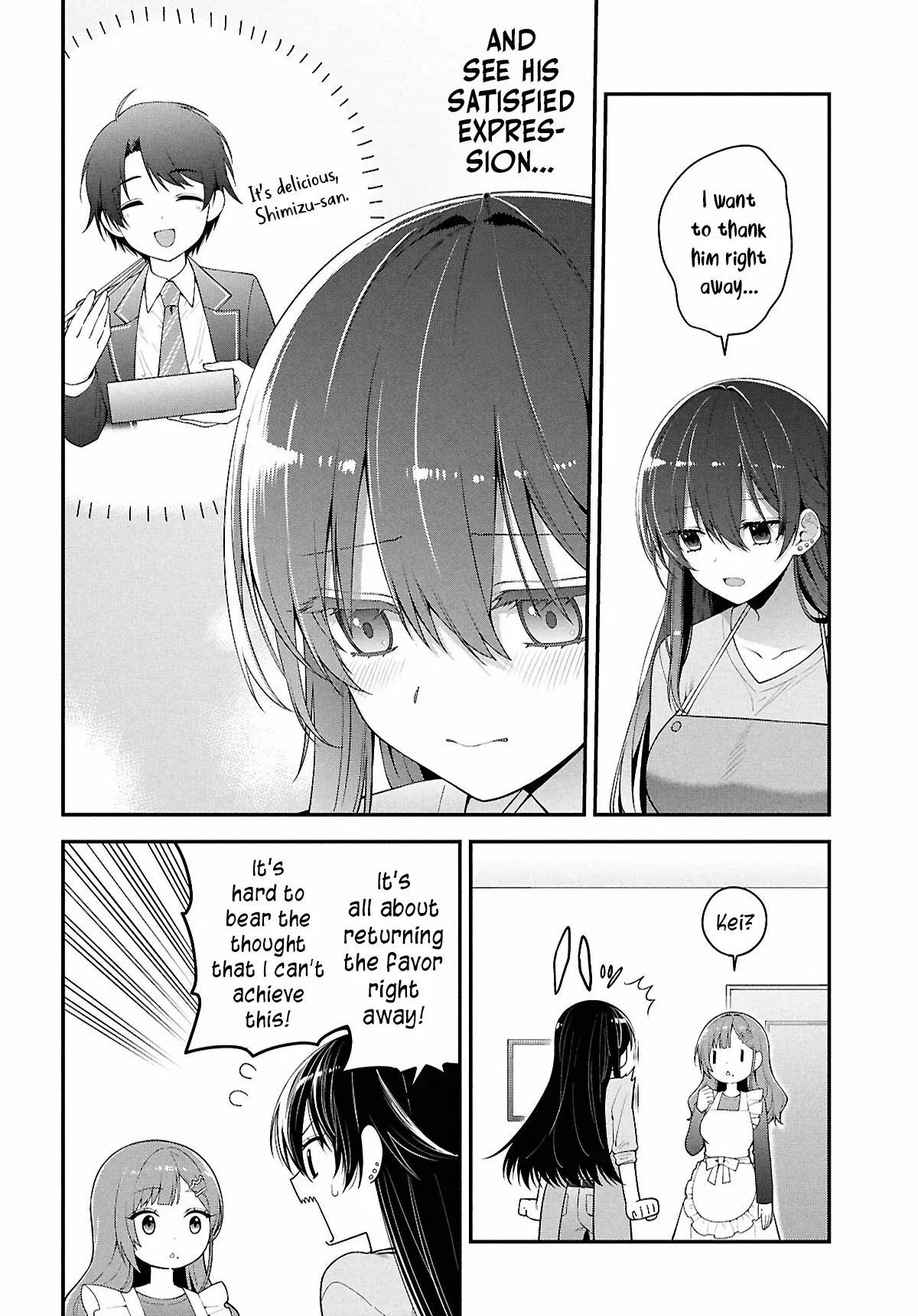 Tonari no Seki no Yankee Shimizu-san ga Kami o Kuroku Sometekita Chapter 3 page 12 - 