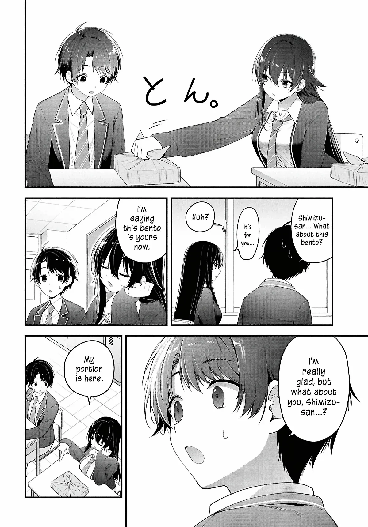 Tonari no Seki no Yankee Shimizu-san ga Kami o Kuroku Sometekita Chapter 3 page 18 - 