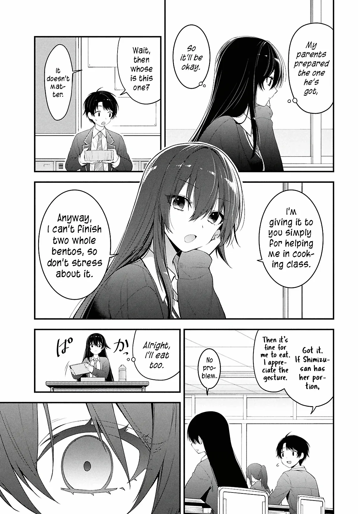 Tonari no Seki no Yankee Shimizu-san ga Kami o Kuroku Sometekita Chapter 3 page 19 - 