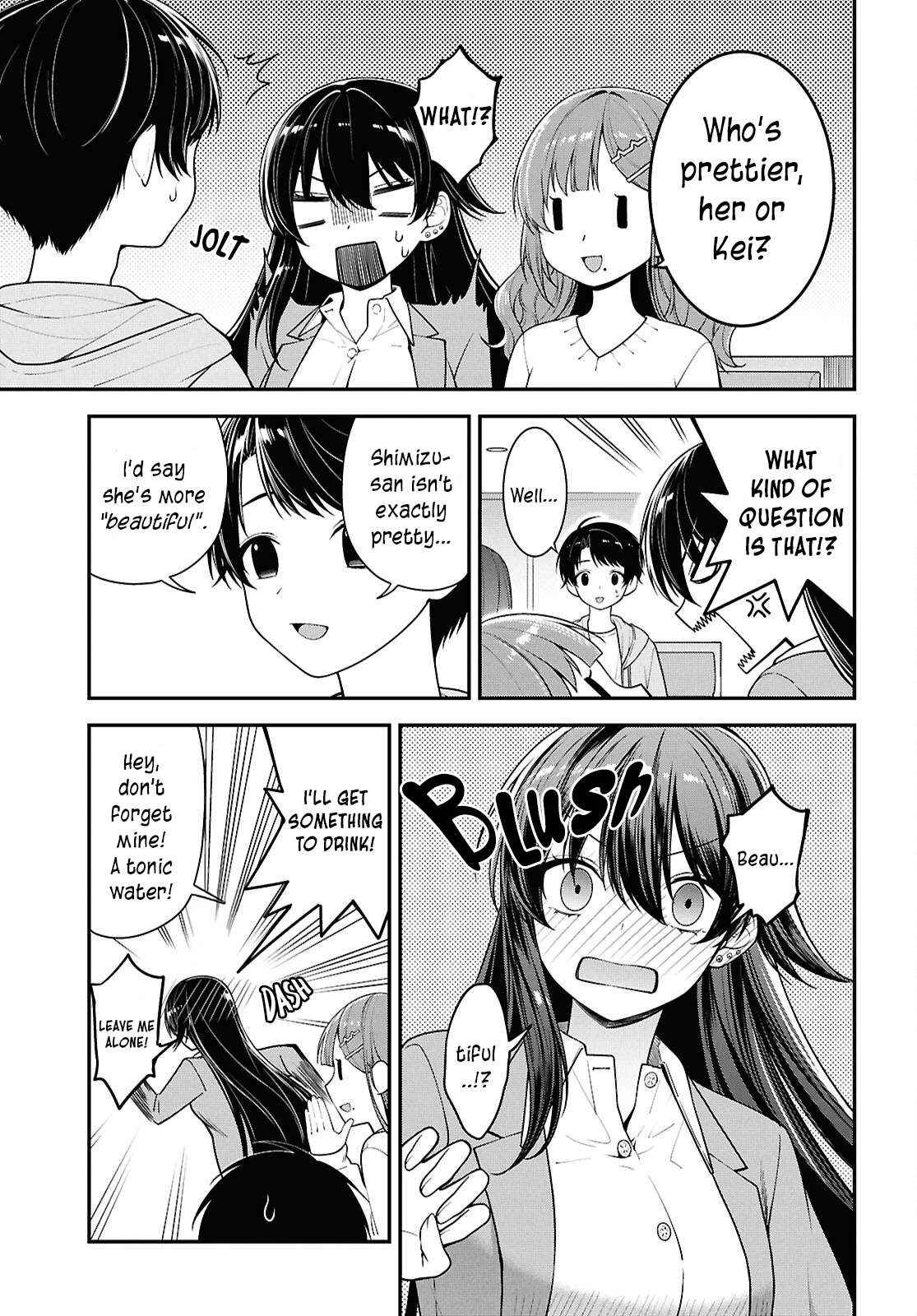 Tonari no Seki no Yankee Shimizu-san ga Kami o Kuroku Sometekita Chapter 5 page 15 - 