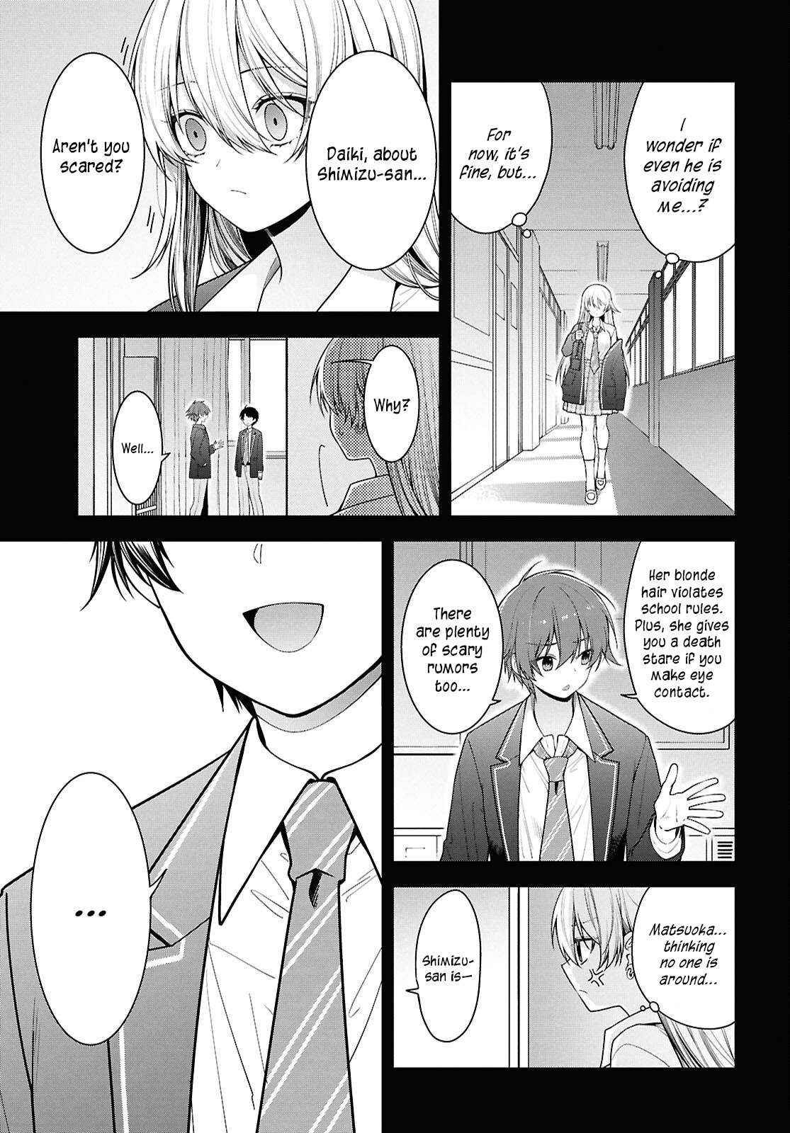 Tonari no Seki no Yankee Shimizu-san ga Kami o Kuroku Sometekita Chapter 5 page 3 - 