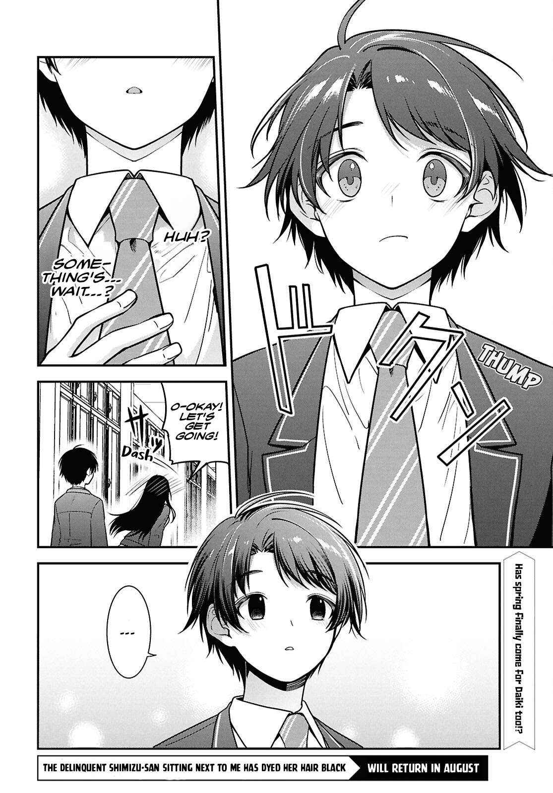 Tonari no Seki no Yankee Shimizu-san ga Kami o Kuroku Sometekita Chapter 9 page 36 - 