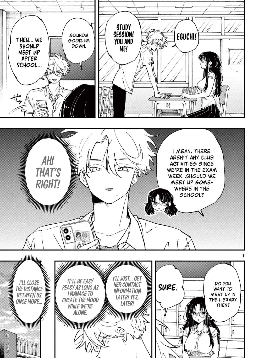Tonari no Seki no Yatsu ga Eroi me de Mitekuru Hanashi Chapter 36 page 1 - 