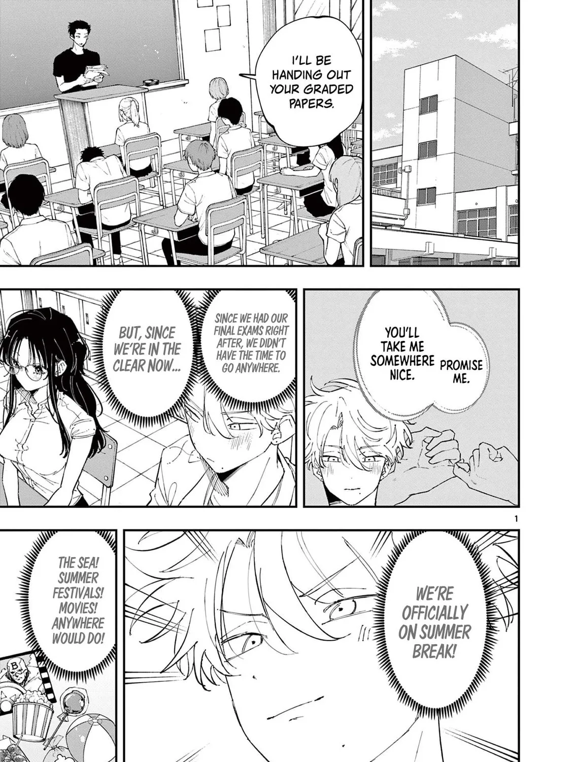 Tonari no Seki no Yatsu ga Eroi me de Mitekuru Hanashi Chapter 52 page 1 - 