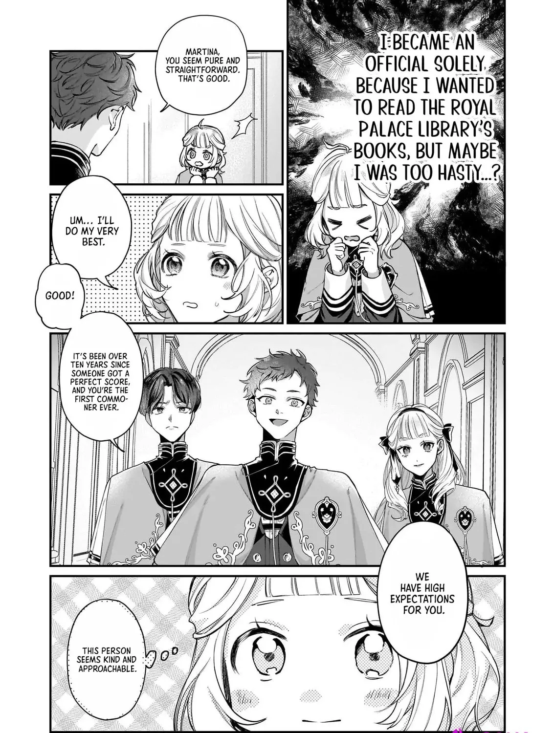 Toshokan no Tensai Shoujo: Honzuki no Shinjin Kanri wa Boudai na Chishiki de Kuni wo Sukuimasu! Chapter 1 page 48 - 