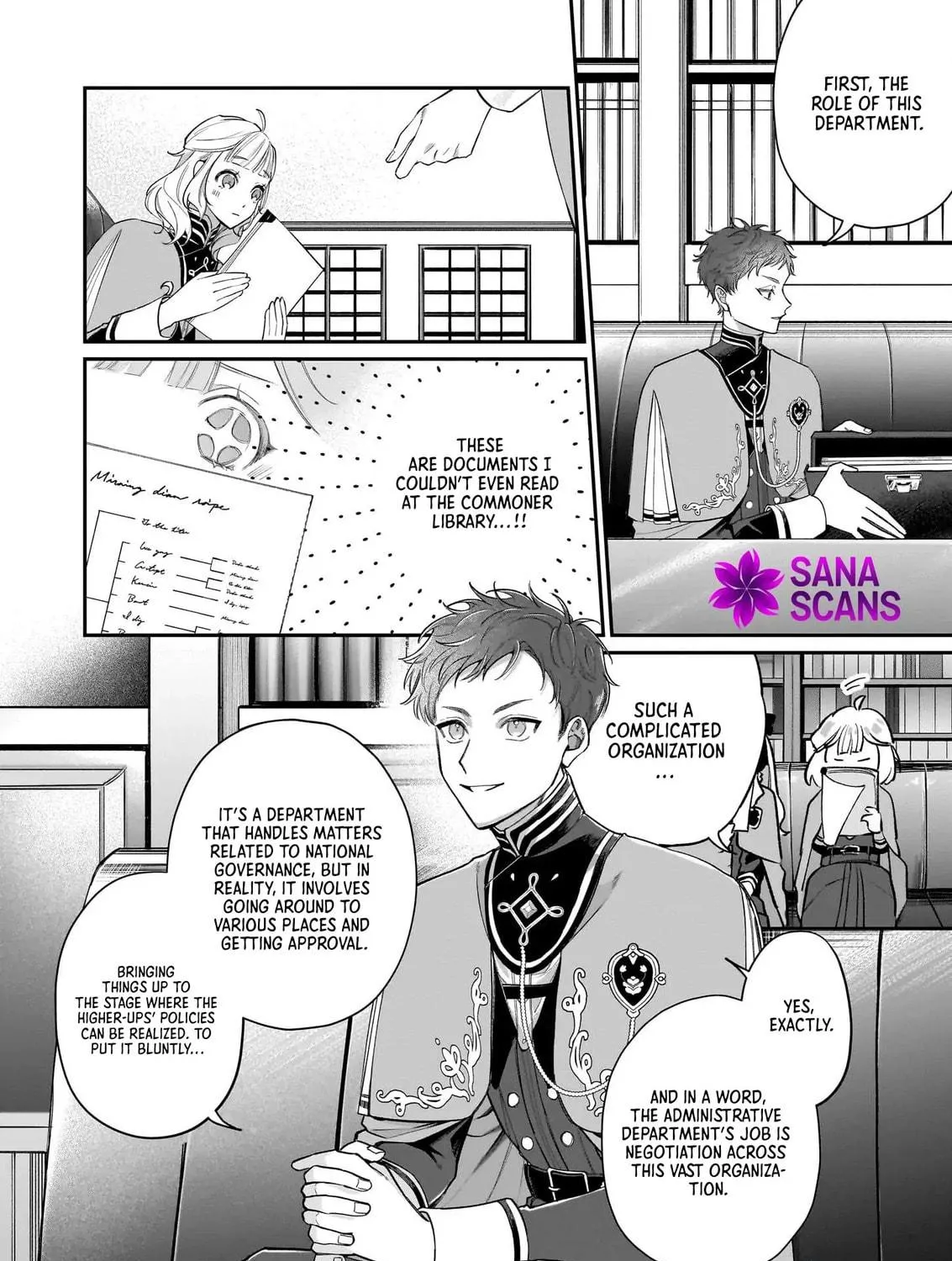 Toshokan no Tensai Shoujo: Honzuki no Shinjin Kanri wa Boudai na Chishiki de Kuni wo Sukuimasu! Chapter 1 page 58 - 