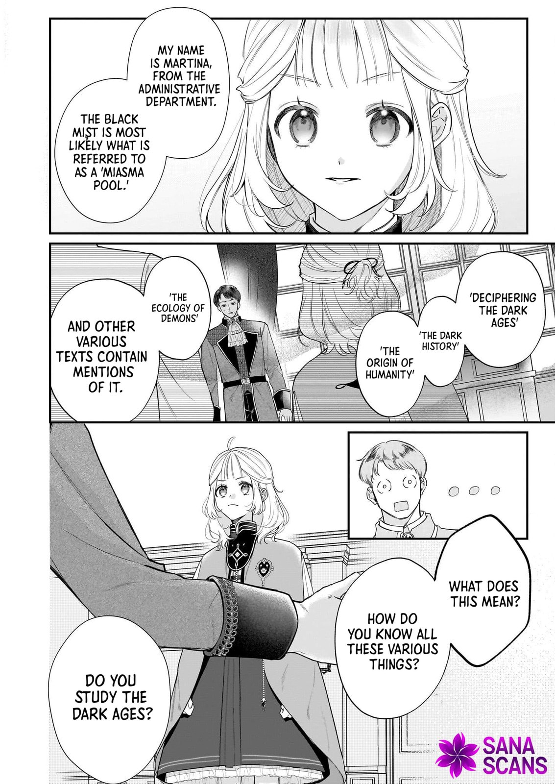 Toshokan no Tensai Shoujo: Honzuki no Shinjin Kanri wa Boudai na Chishiki de Kuni wo Sukuimasu! Chapter 4 page 2 - 
