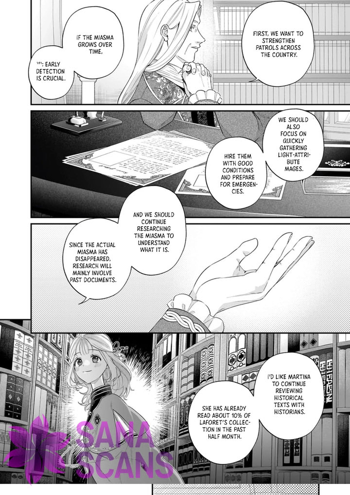 Toshokan no Tensai Shoujo: Honzuki no Shinjin Kanri wa Boudai na Chishiki de Kuni wo Sukuimasu! Chapter 7 page 24 - 