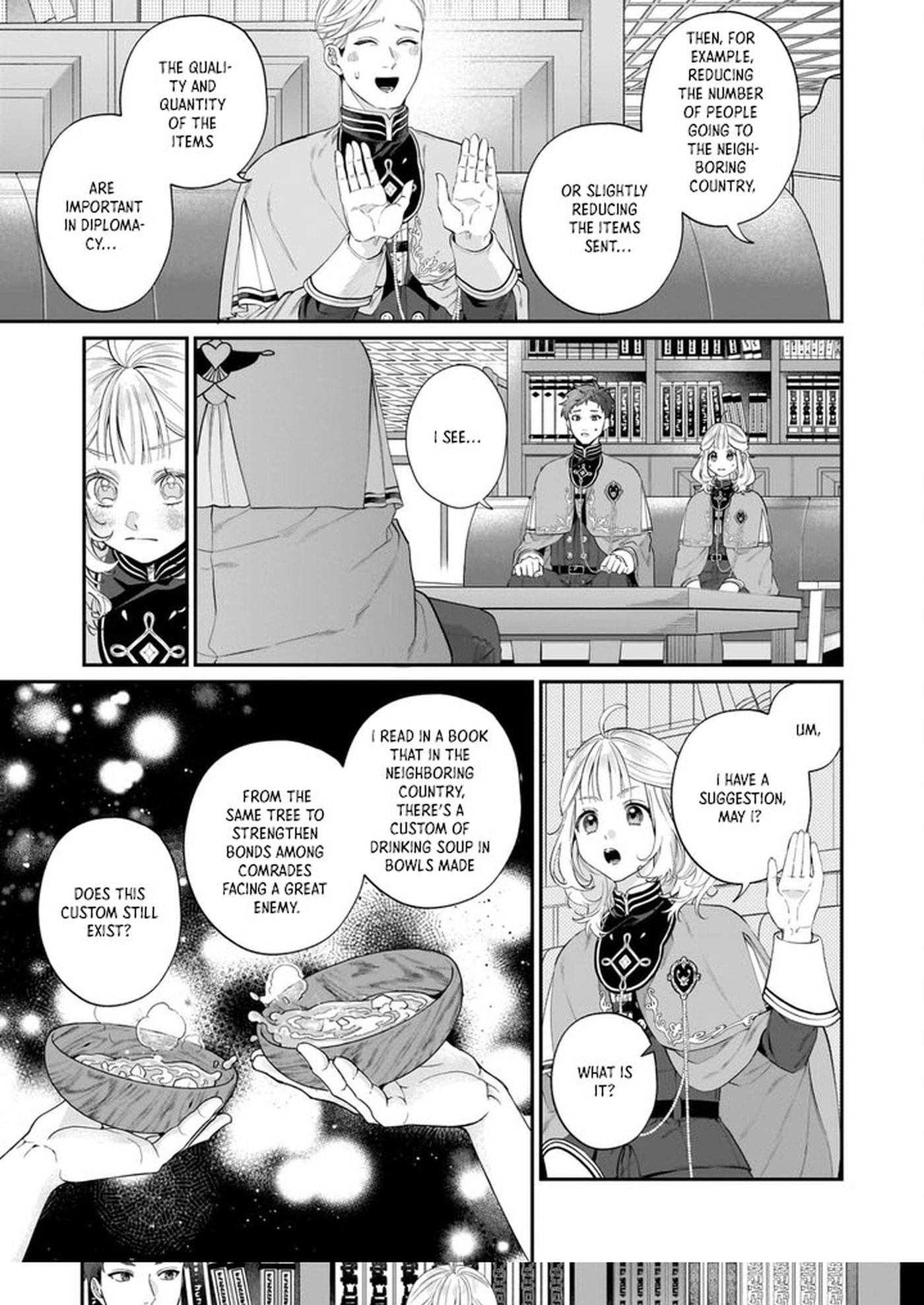 Toshokan no Tensai Shoujo: Honzuki no Shinjin Kanri wa Boudai na Chishiki de Kuni wo Sukuimasu! Chapter 7 page 35 - 