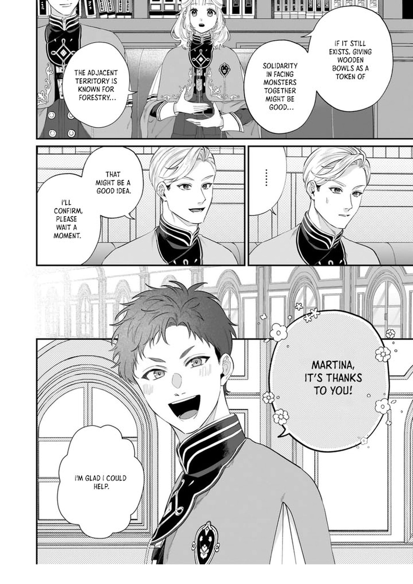 Toshokan no Tensai Shoujo: Honzuki no Shinjin Kanri wa Boudai na Chishiki de Kuni wo Sukuimasu! Chapter 7 page 36 - 