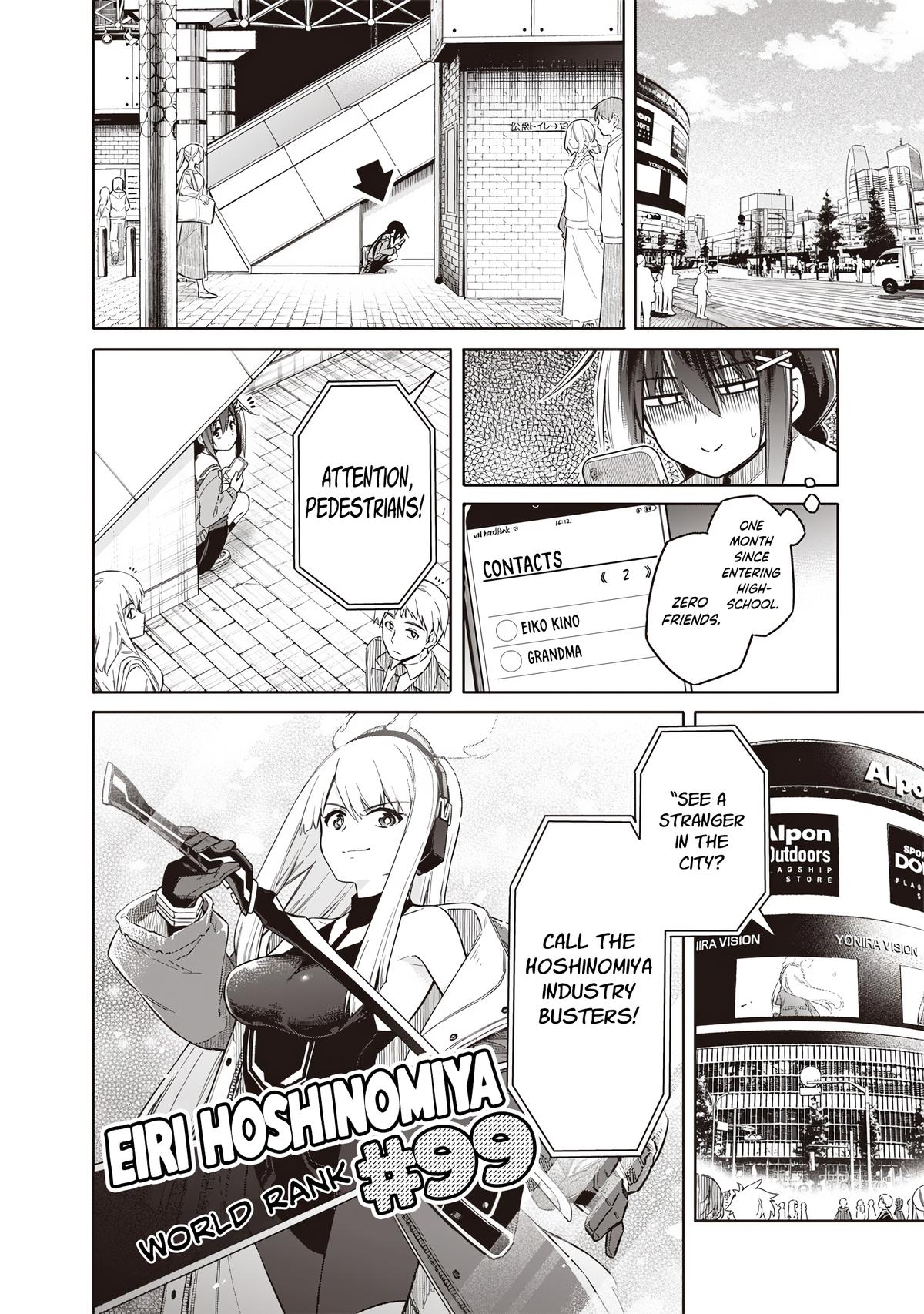 Toukyou KINOKO ~Sekai Ranking 1-i no Komyu-ryoku Saijaku JK~ Chapter 1 page 8 - 