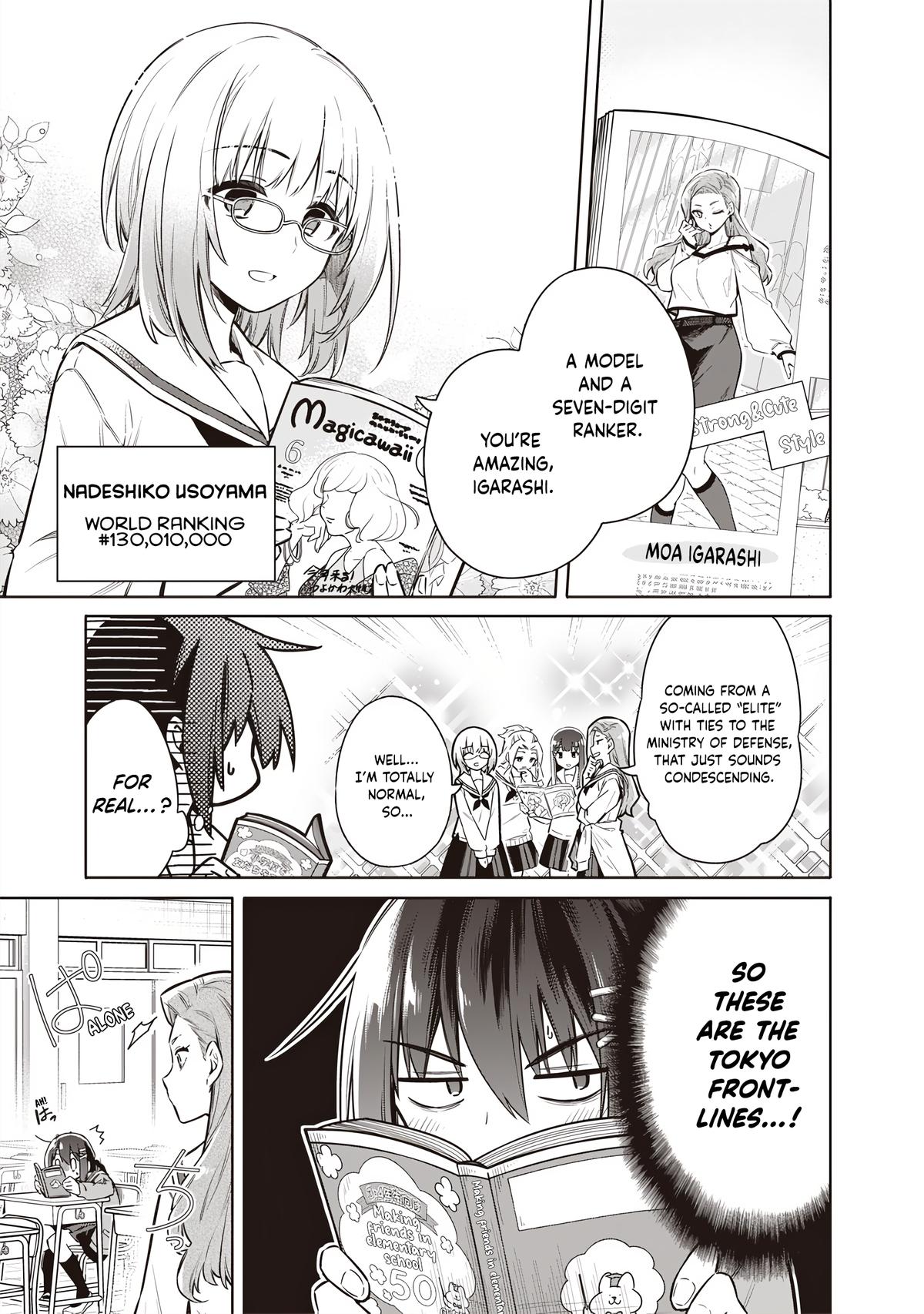Toukyou KINOKO ~Sekai Ranking 1-i no Komyu-ryoku Saijaku JK~ Chapter 2 page 10 - 