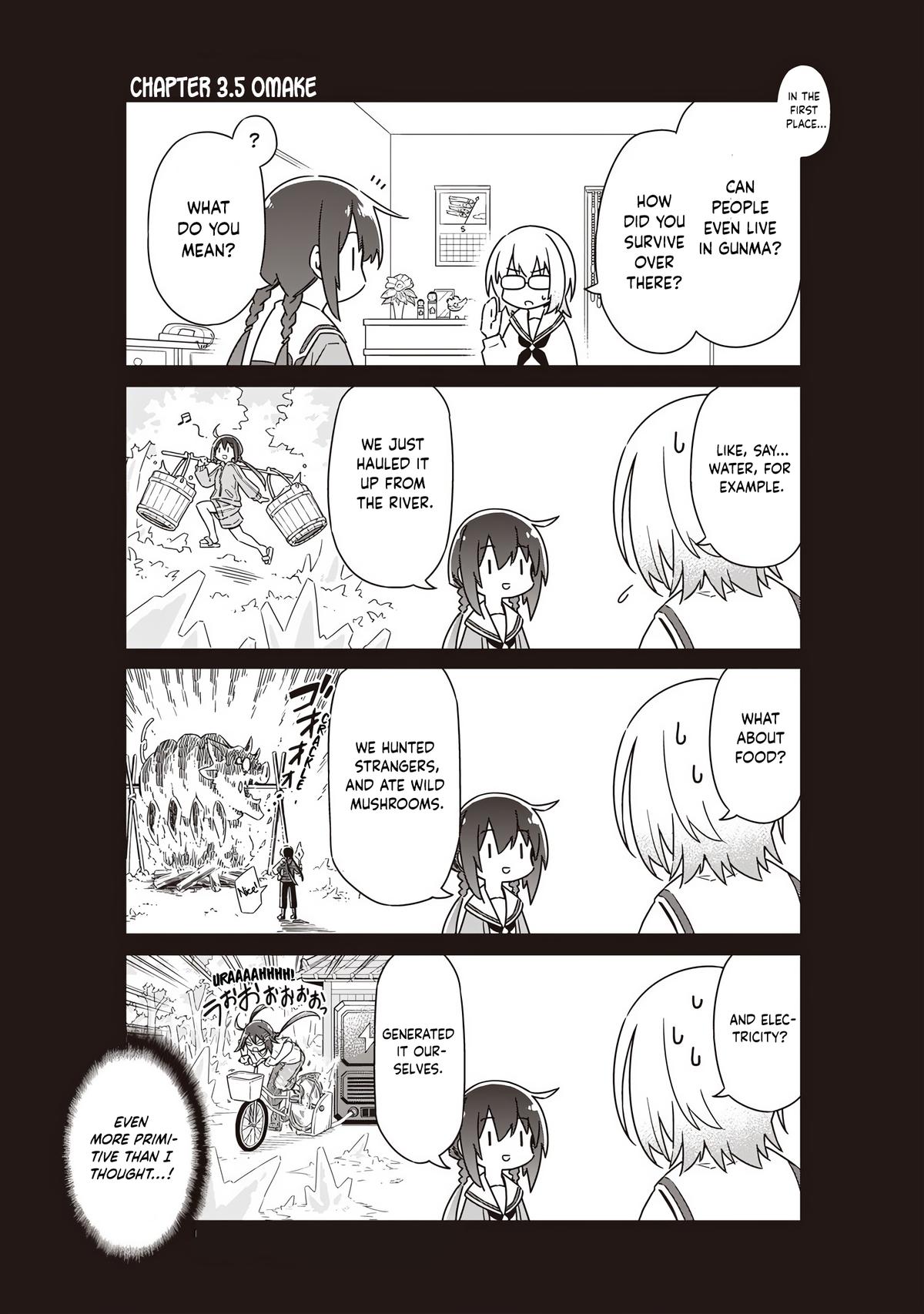 Toukyou KINOKO ~Sekai Ranking 1-i no Komyu-ryoku Saijaku JK~ Chapter 3.5 page 1 - 