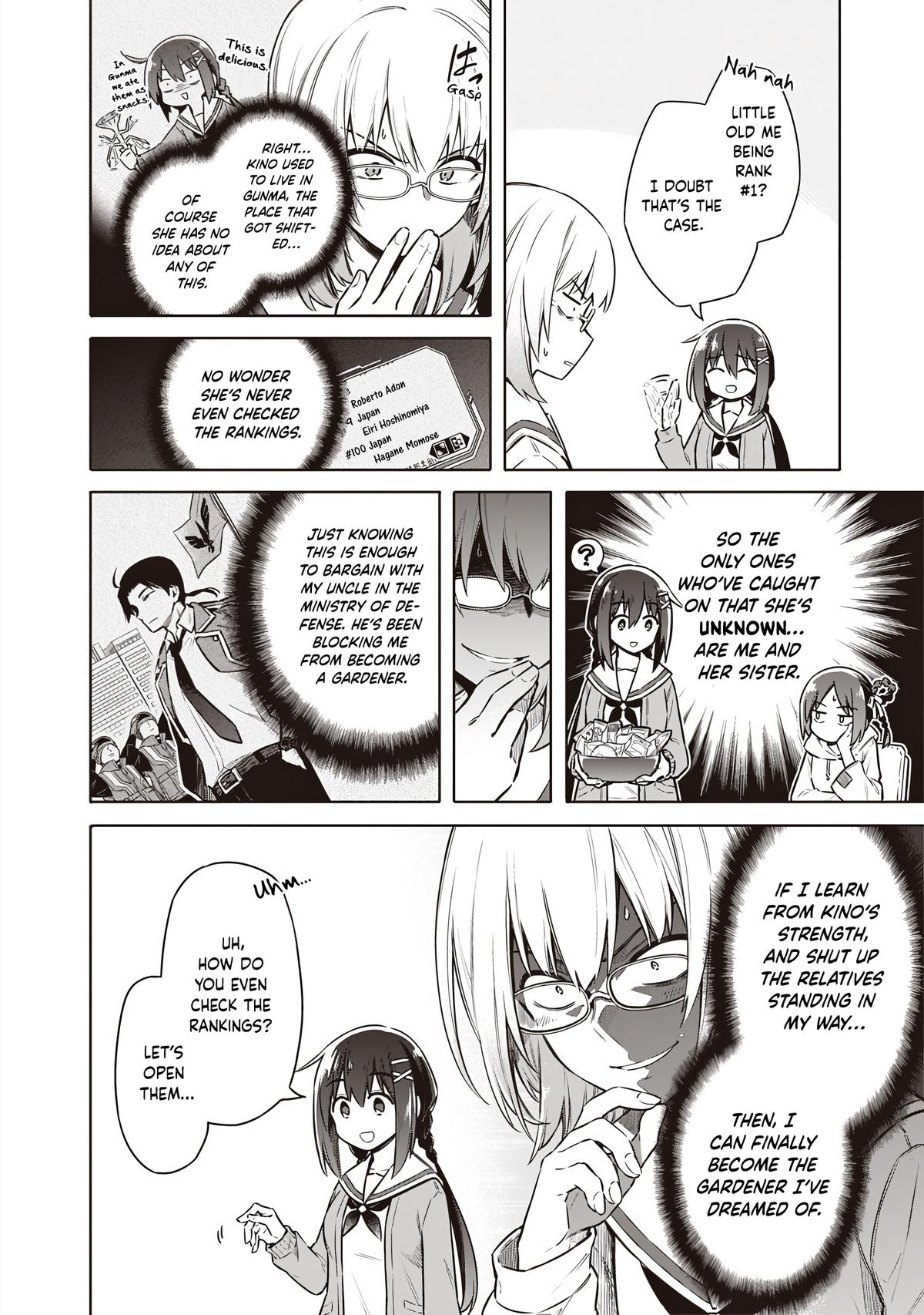 Toukyou KINOKO ~Sekai Ranking 1-i no Komyu-ryoku Saijaku JK~ Chapter 3 page 7 - 