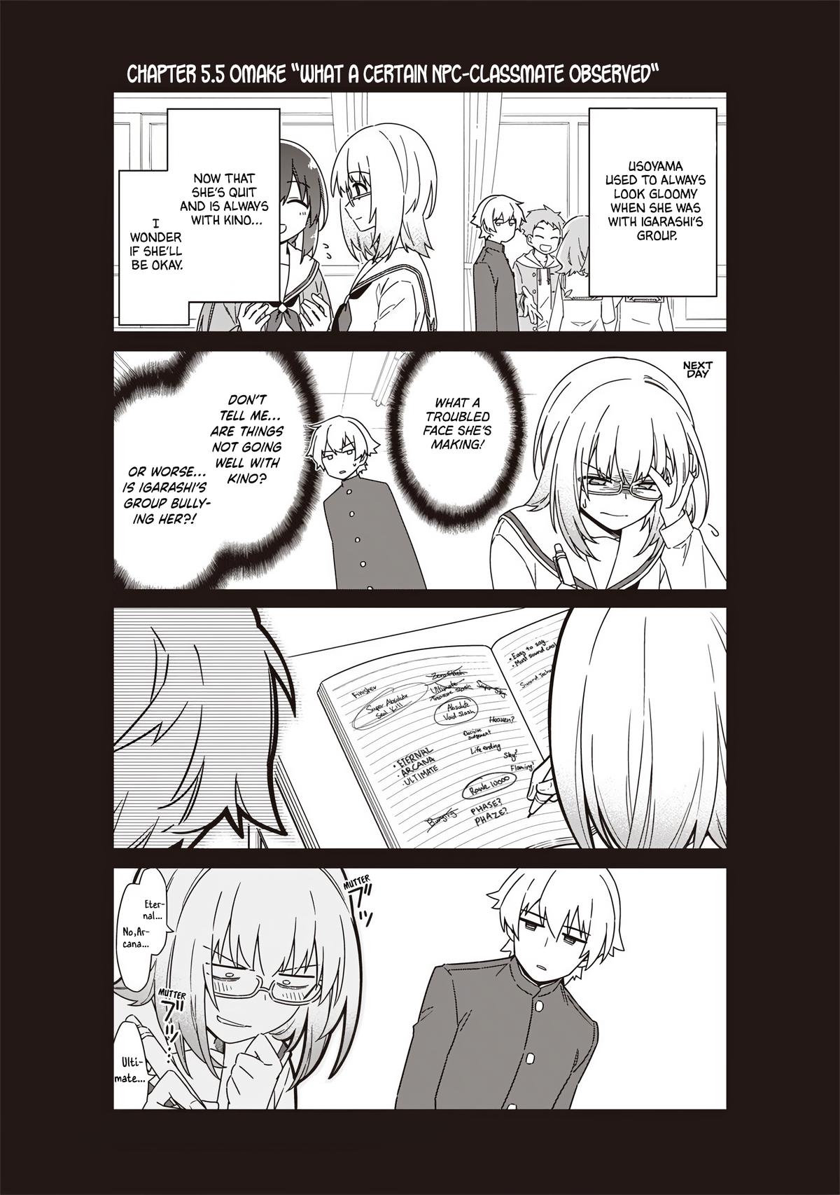 Toukyou KINOKO ~Sekai Ranking 1-i no Komyu-ryoku Saijaku JK~ Chapter 5.5 page 1 - 