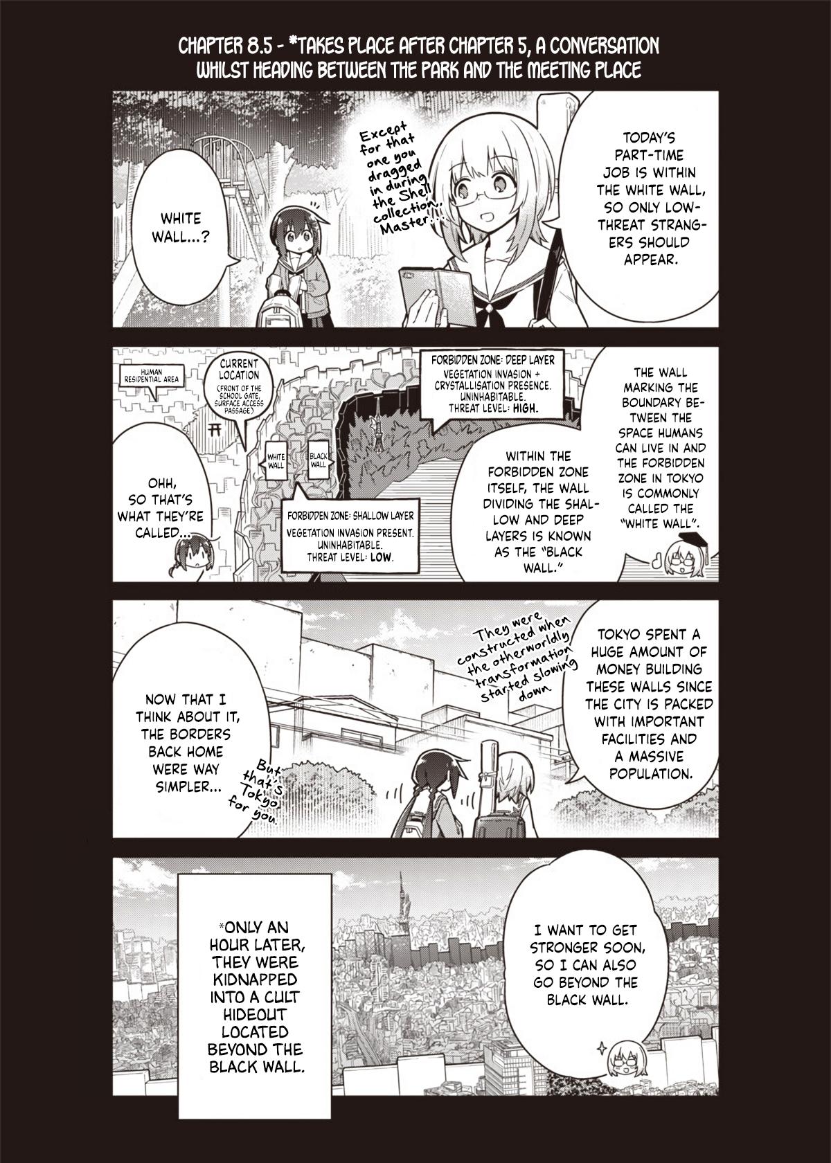 Toukyou KINOKO ~Sekai Ranking 1-i no Komyu-ryoku Saijaku JK~ Chapter 8.5 page 1 - 