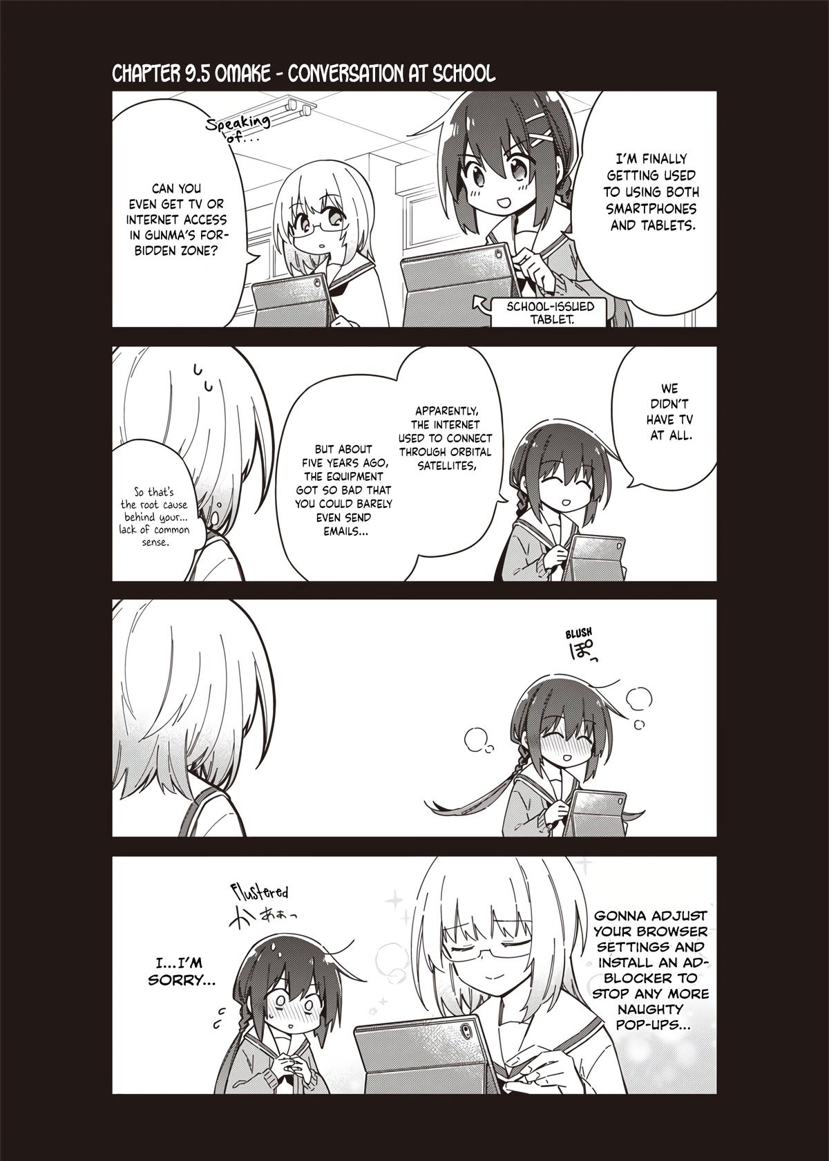 Toukyou KINOKO ~Sekai Ranking 1-i no Komyu-ryoku Saijaku JK~ Chapter 9.5 page 1 - 