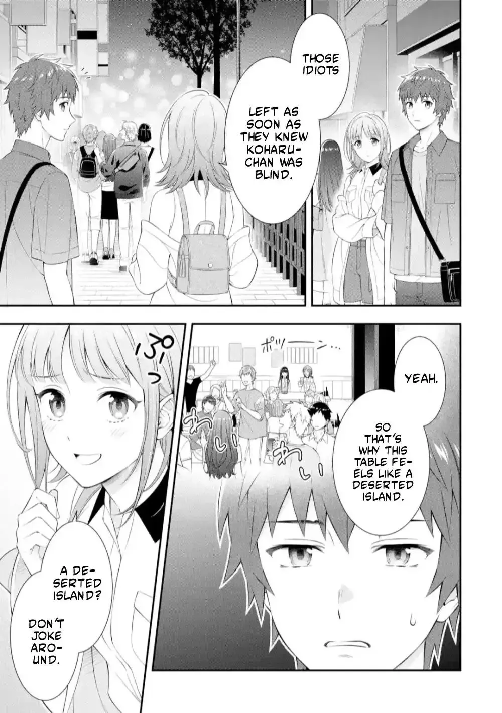 Toumei na Yoru ni Kakeru-kun to, Me ni Mienai Koi wo Shita. Chapter 1.1 page 13 - 