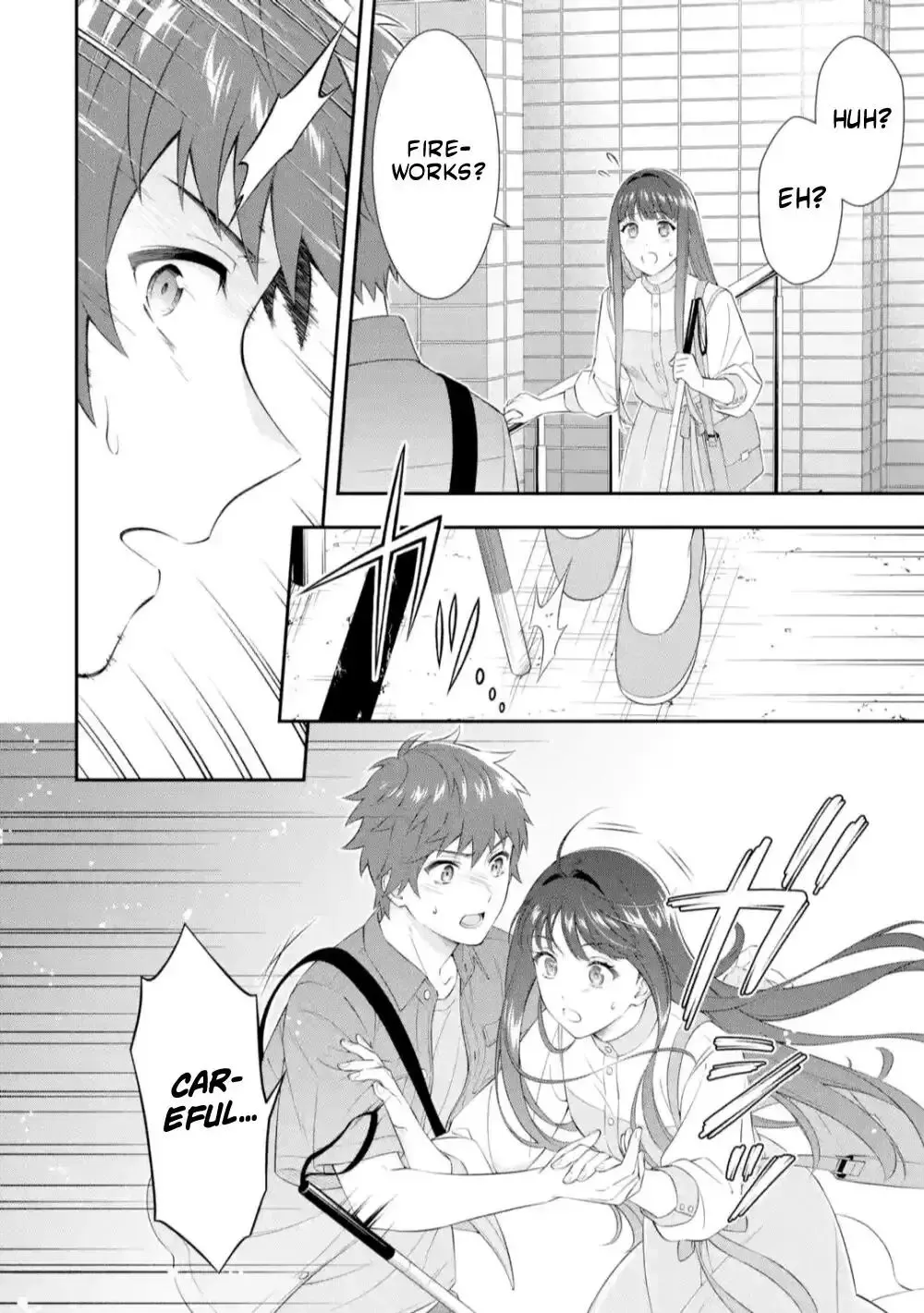 Toumei na Yoru ni Kakeru-kun to, Me ni Mienai Koi wo Shita. Chapter 1.1 page 28 - 