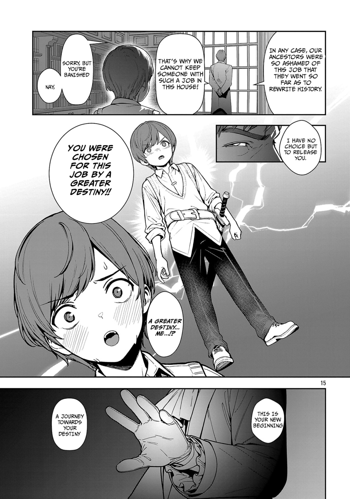 Tousan wa "Kensei", Kaasan wa "Kenshin", Boku wa "Ochinp〇 Chanbara Master" Chapter 1.2 page 8 - 