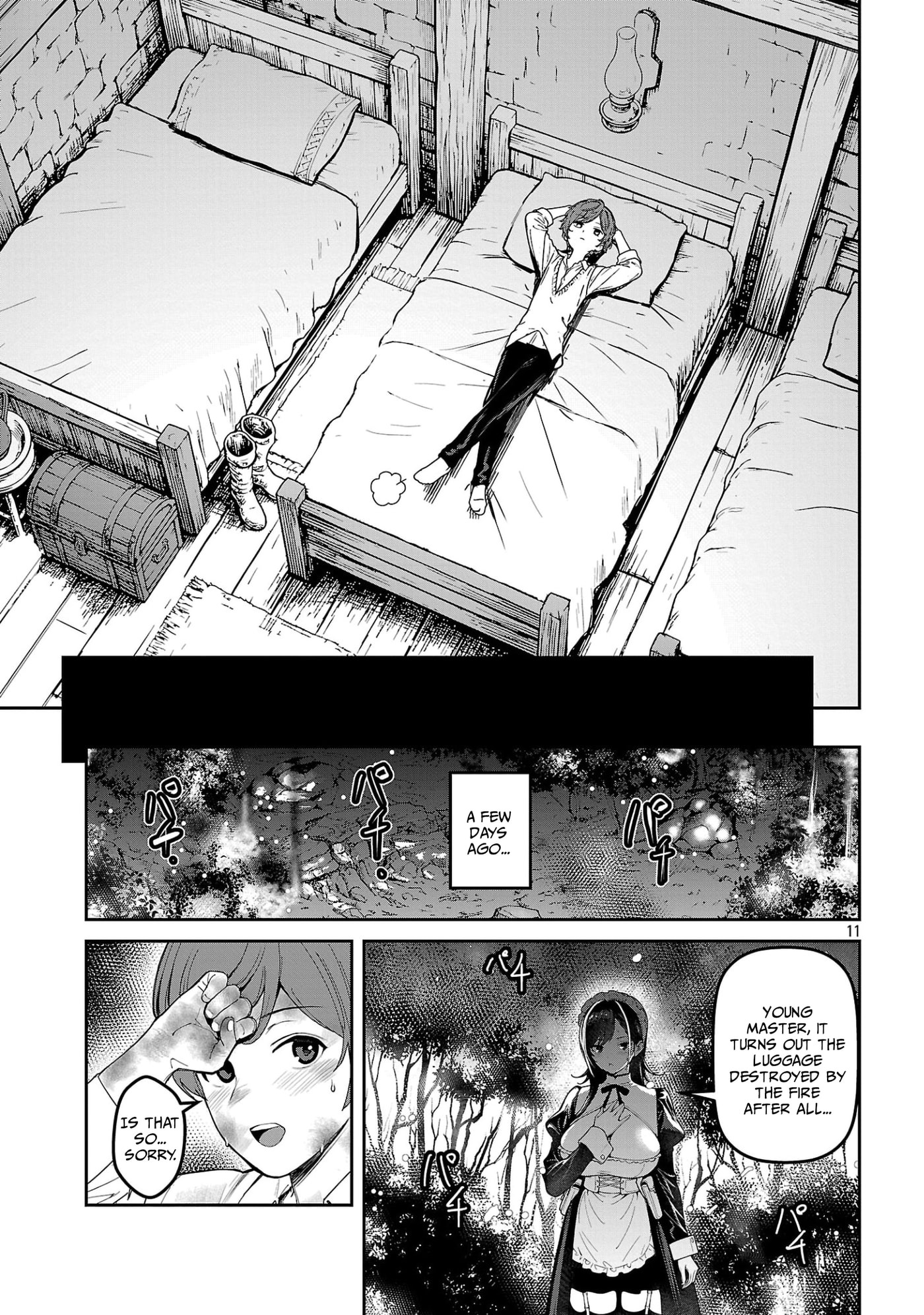 Tousan wa "Kensei", Kaasan wa "Kenshin", Boku wa "Ochinp〇 Chanbara Master" Chapter 4.2 page 1 - 