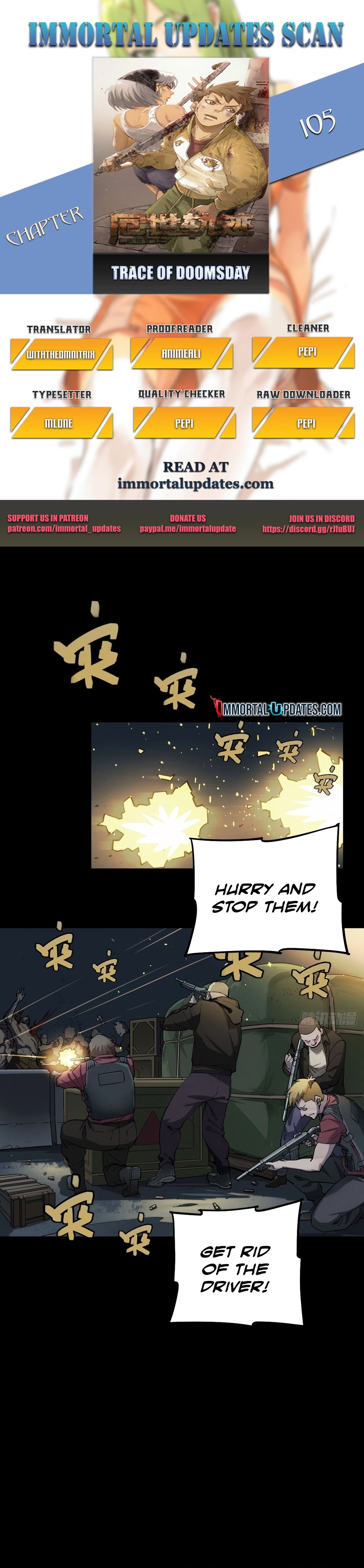 Trace of Doomsday Chapter 105 page 1 - 