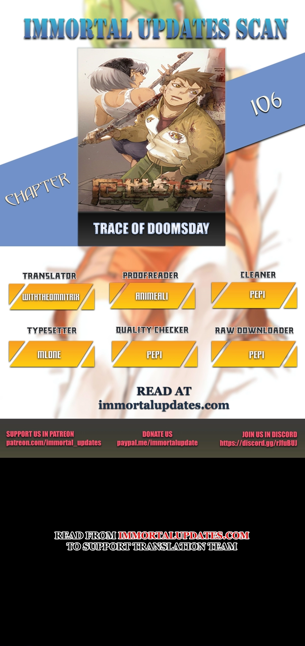 Trace of Doomsday Chapter 106 page 1 - 