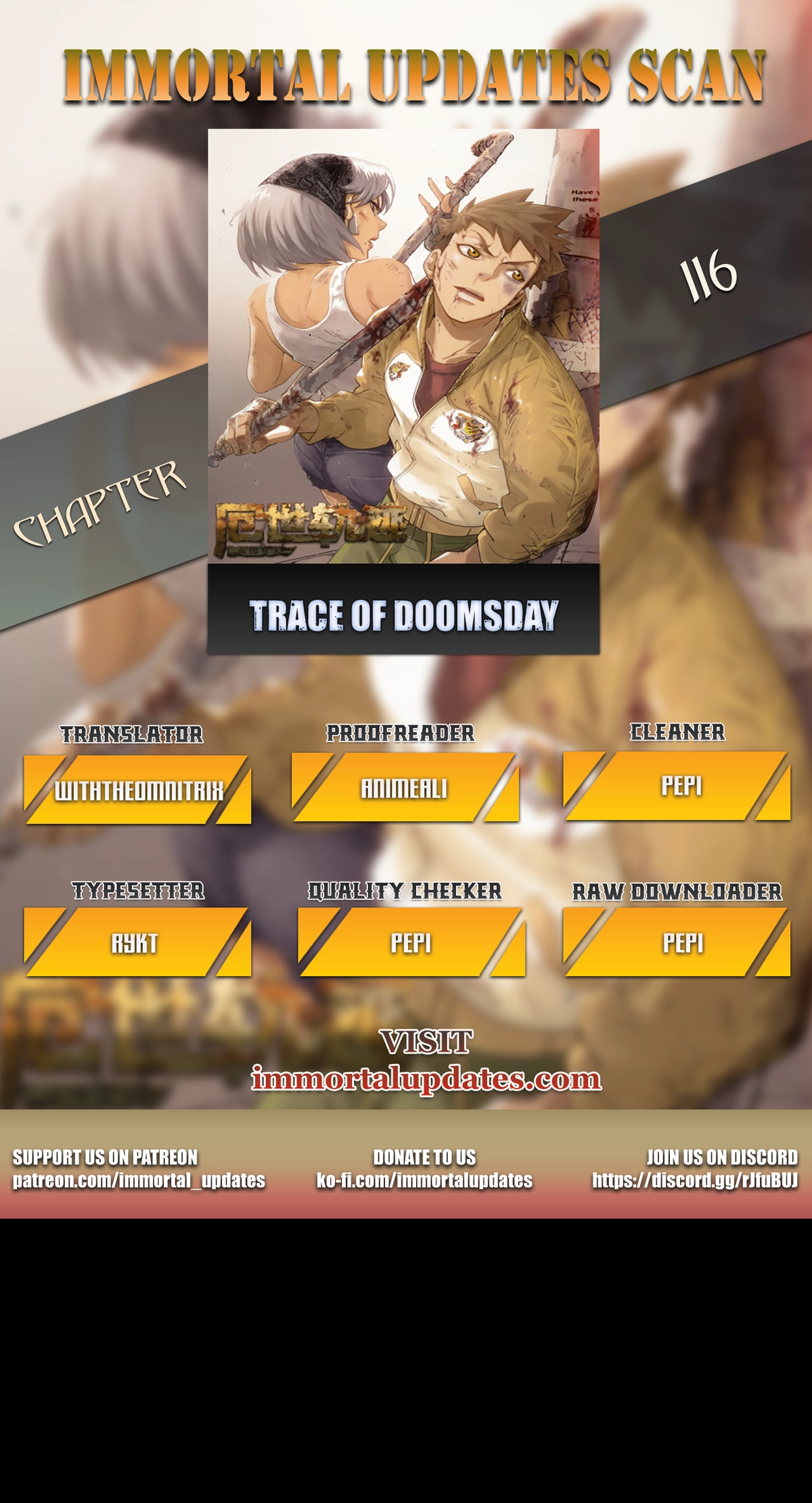 Trace of Doomsday Chapter 116 page 1 - 