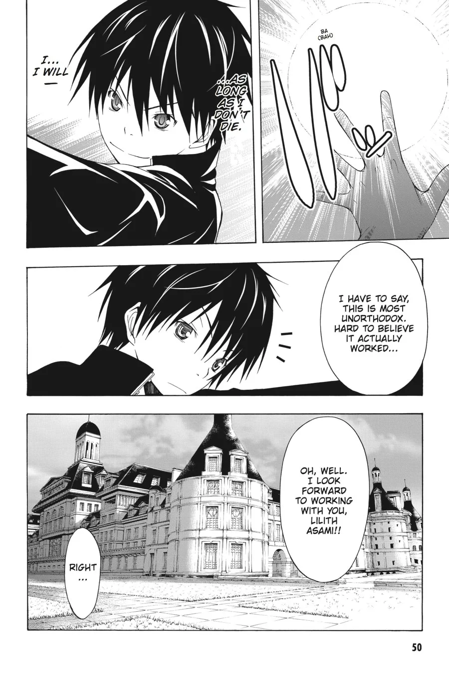 Trinity Seven: The Seven Magicians Chapter 0 page 46 - 