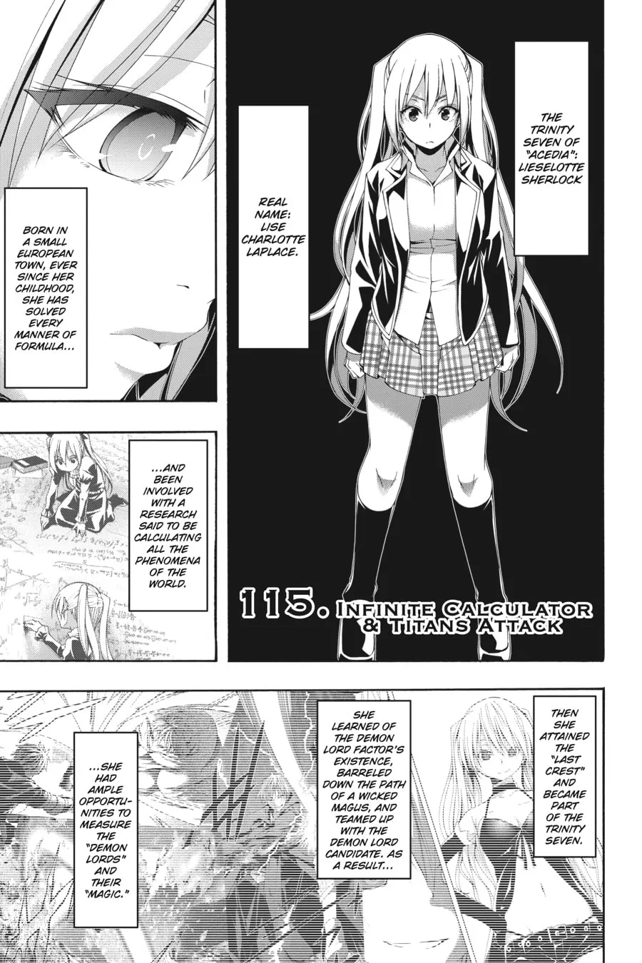 Trinity Seven: The Seven Magicians Chapter 115 page 1 - 