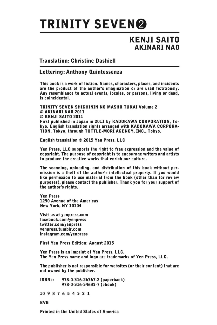 Trinity Seven: The Seven Magicians Chapter 8 page 34 - 