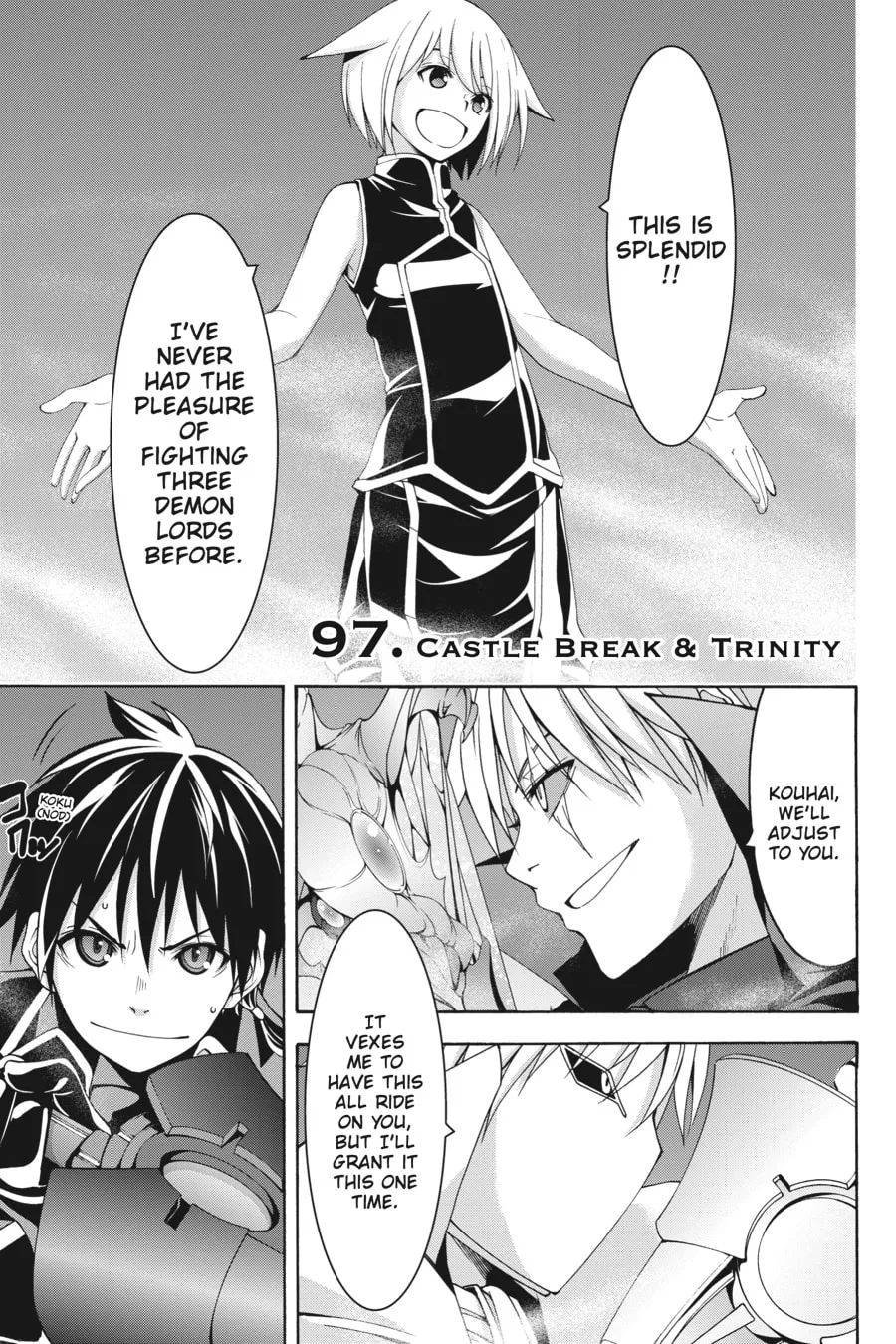 Trinity Seven: The Seven Magicians Chapter 97 page 1 - 
