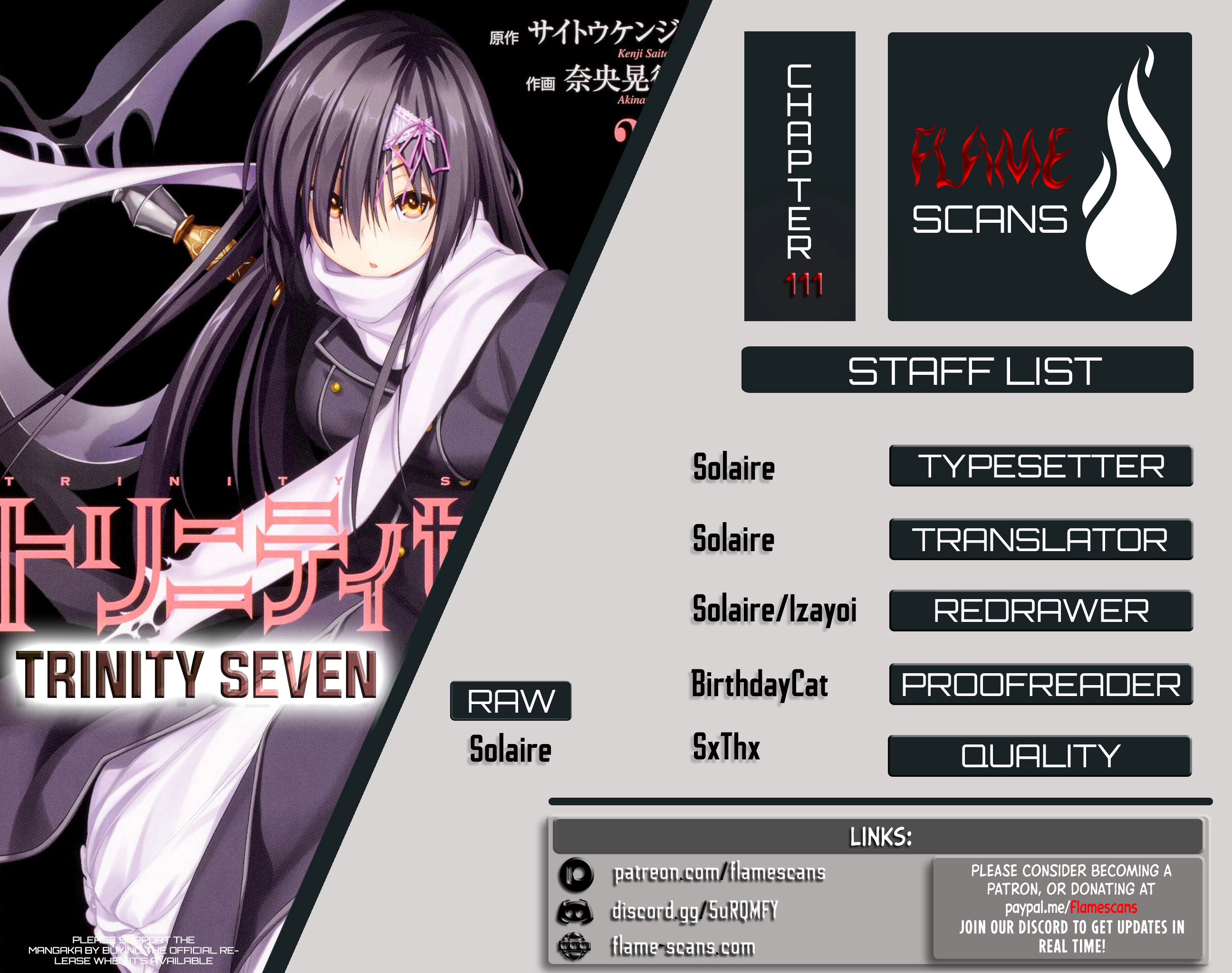 Trinity Seven Chapter 111 page 1 - 