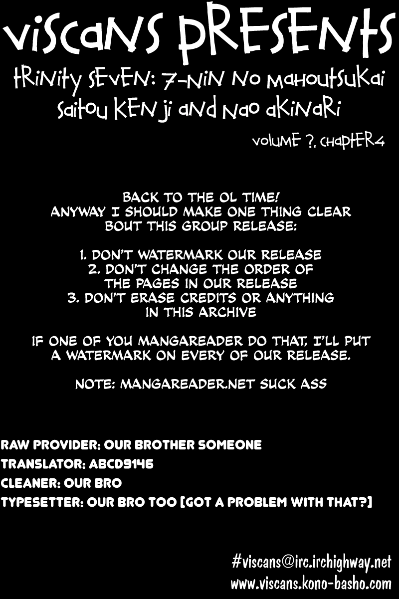 Trinity Seven Chapter 3 page 1 - 
