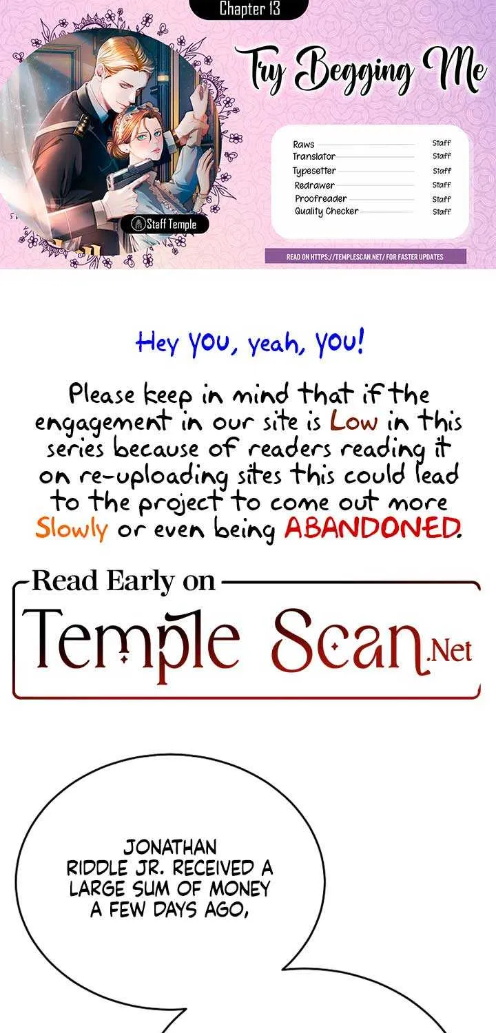 Try Begging Me Chapter 13 page 1 - 