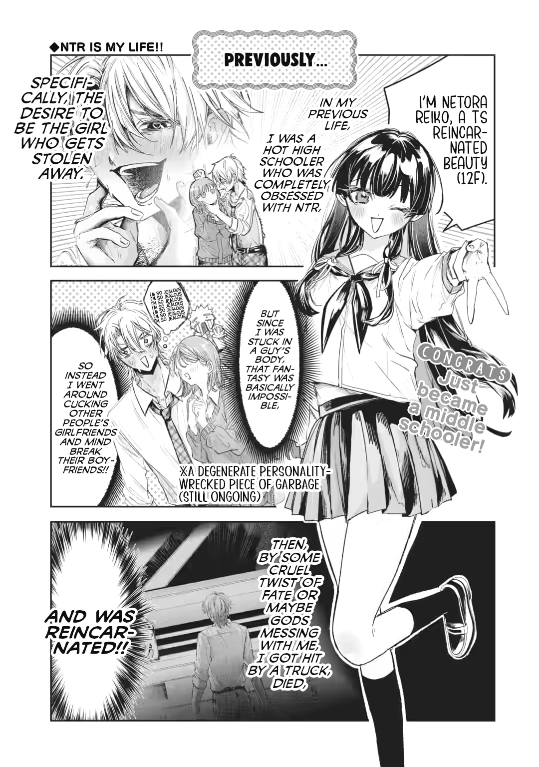 TS Tensei Bishoujo Netora Reiko wa Netoraretai Chapter 2 page 1 - 