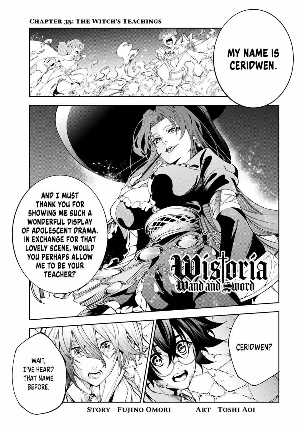 Tsue to Tsurugi no Wistoria Chapter 35 page 1 - 
