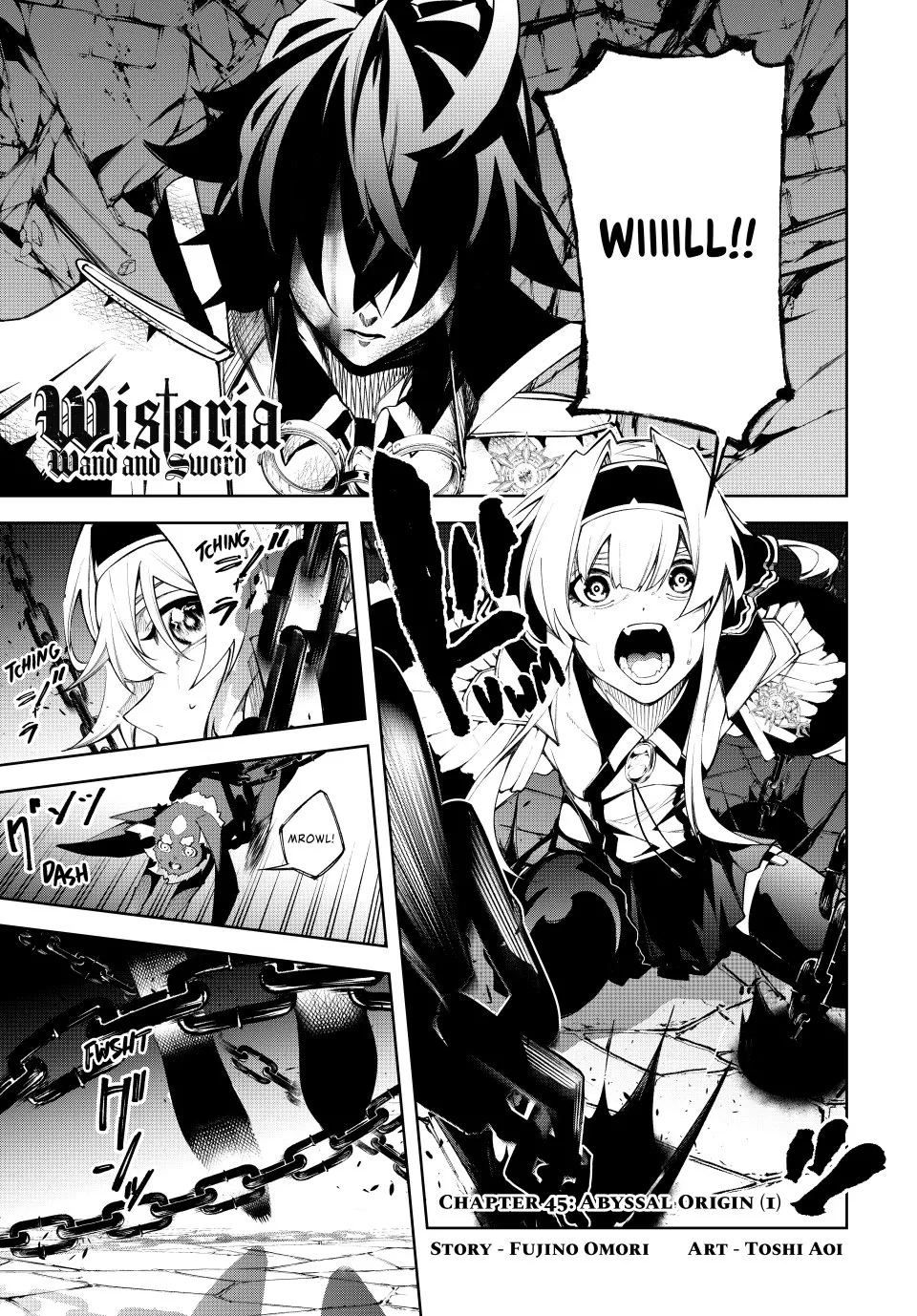 Tsue to Tsurugi no Wistoria Chapter 45 page 1 - 