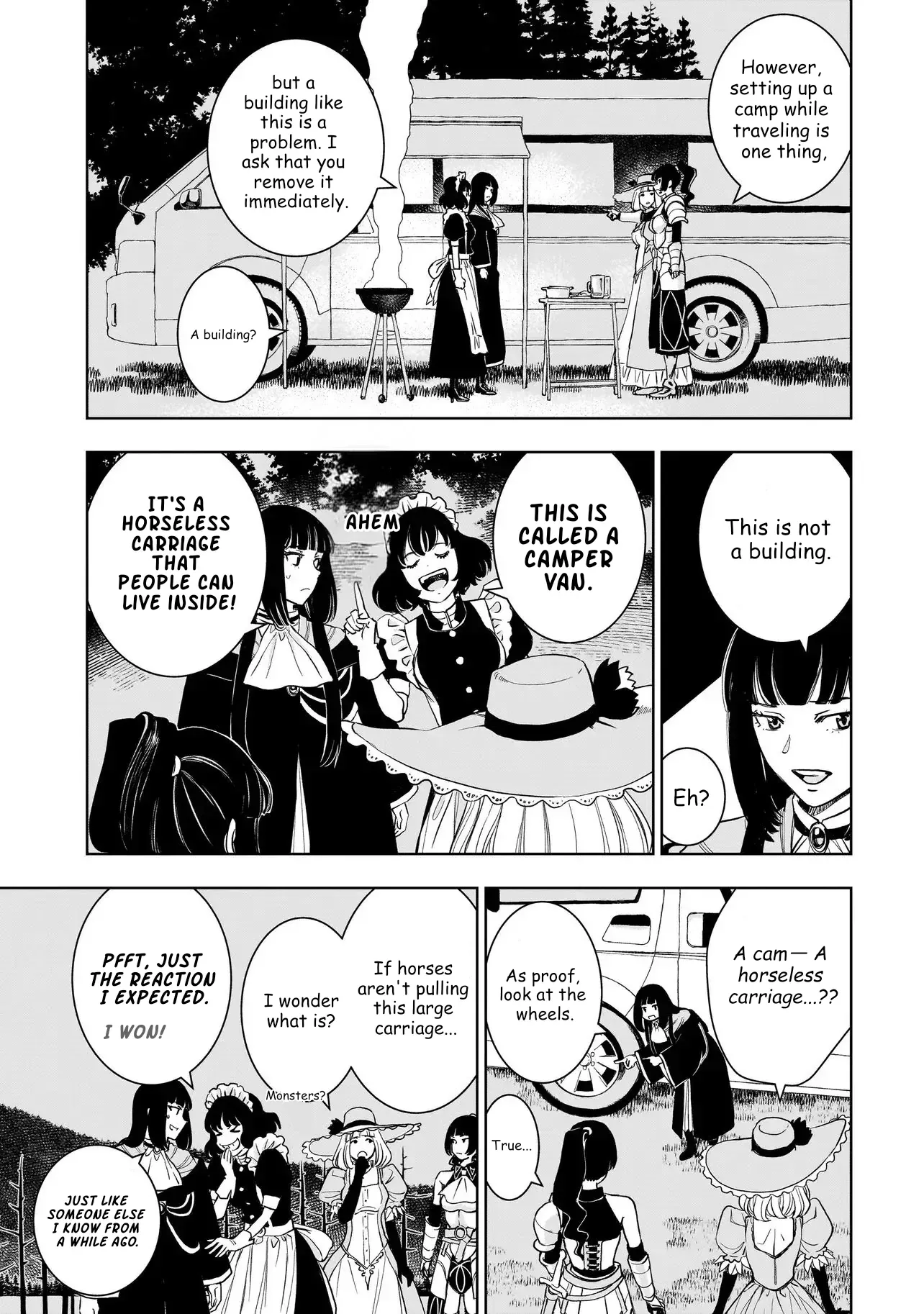 Tsuihou Reijou, Craft Shinagara Camping Car de Isekai o Tabishimasu Chapter 5.1 page 19 - 