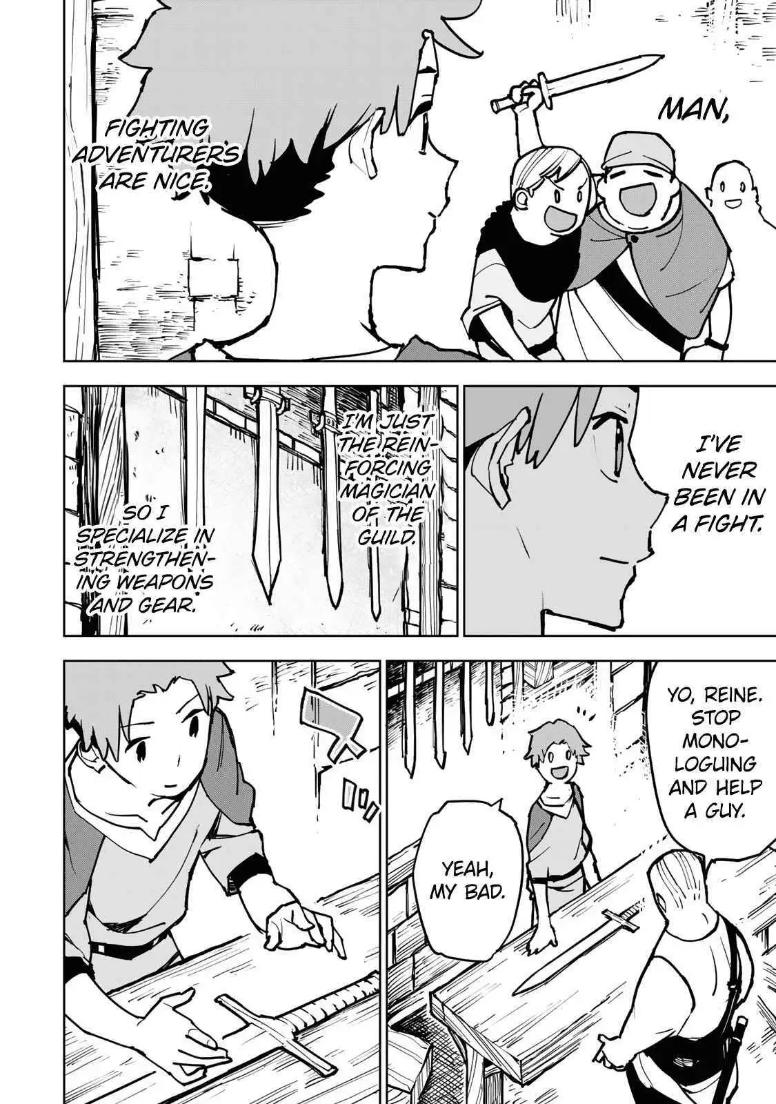 Tsuihou sareta cheat fuyo majutsushi wa ki mama na second life wo ouka suru. ~ora wa buki dake janaku, arayuru mono ni "kyouka point" wo fuyo dekiru shi, ore no ishi de itsudemo kouka wo kaijo dekiru kedo, nokotta hitotachi daijoubu?~ Chapter 1 page 4 - 