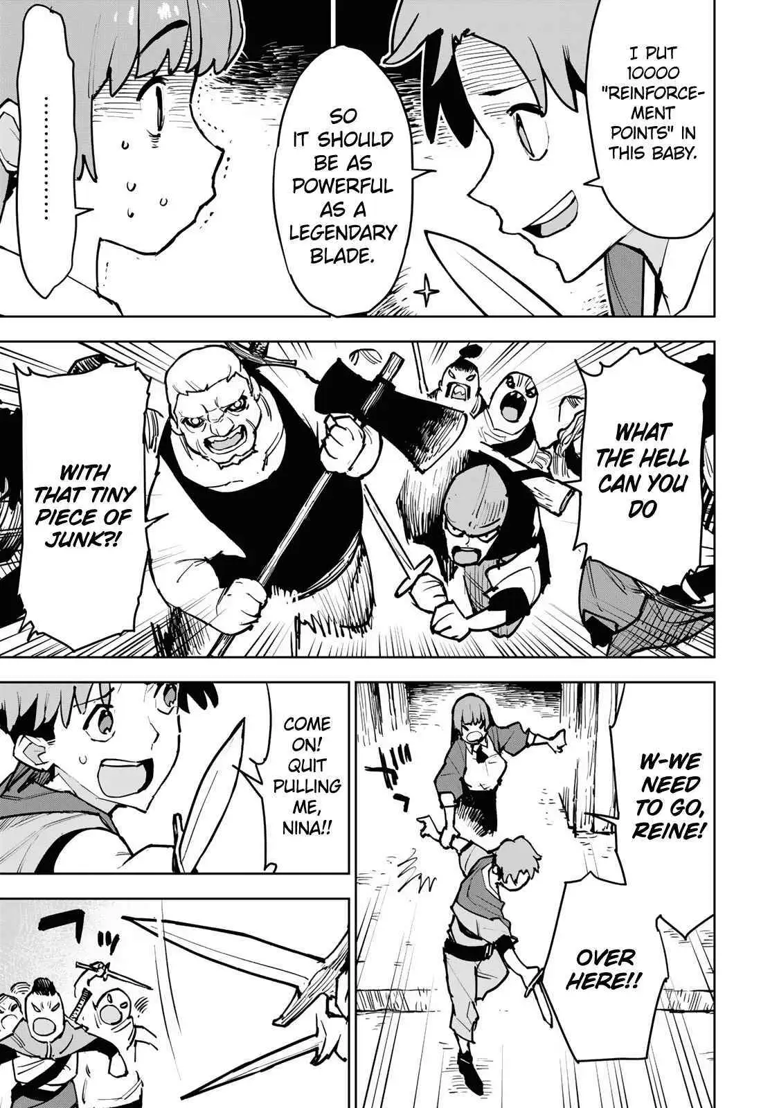 Tsuihou sareta cheat fuyo majutsushi wa ki mama na second life wo ouka suru. ~ora wa buki dake janaku, arayuru mono ni "kyouka point" wo fuyo dekiru shi, ore no ishi de itsudemo kouka wo kaijo dekiru kedo, nokotta hitotachi daijoubu?~ Chapter 1 page 43 - 