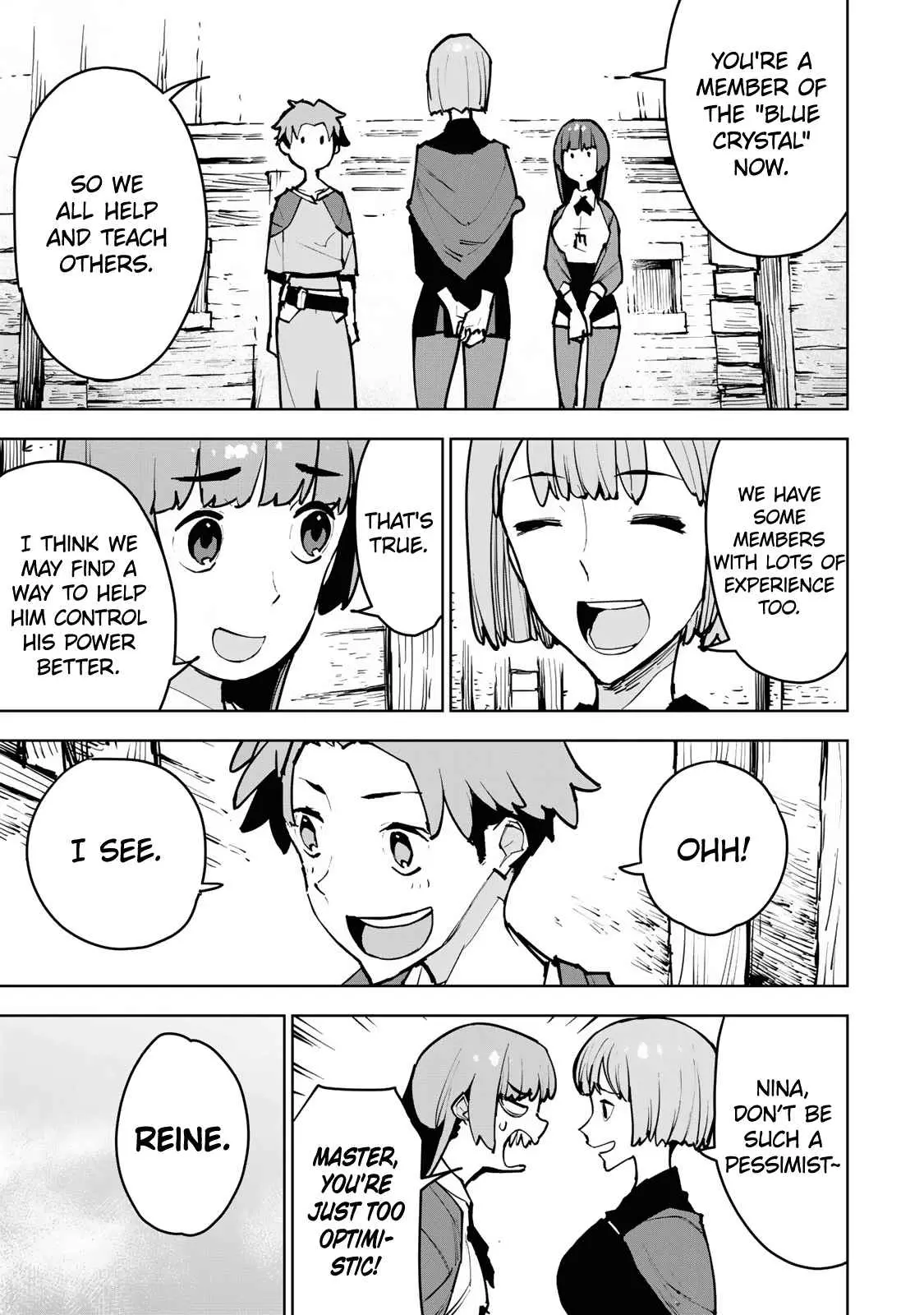 Tsuihou sareta cheat fuyo majutsushi wa ki mama na second life wo ouka suru. ~ora wa buki dake janaku, arayuru mono ni "kyouka point" wo fuyo dekiru shi, ore no ishi de itsudemo kouka wo kaijo dekiru kedo, nokotta hitotachi daijoubu?~ Chapter 1 page 49 - 