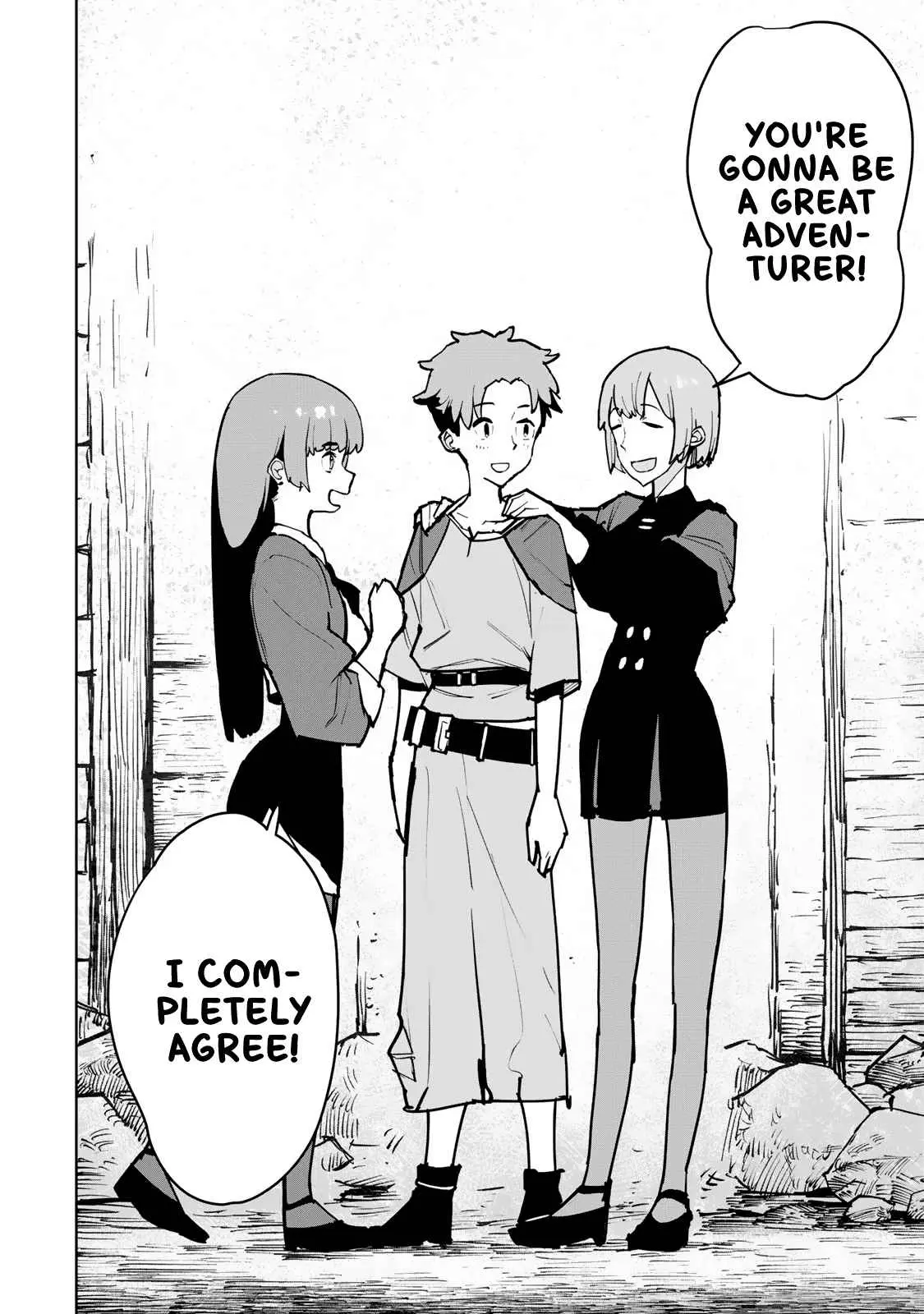 Tsuihou sareta cheat fuyo majutsushi wa ki mama na second life wo ouka suru. ~ora wa buki dake janaku, arayuru mono ni "kyouka point" wo fuyo dekiru shi, ore no ishi de itsudemo kouka wo kaijo dekiru kedo, nokotta hitotachi daijoubu?~ Chapter 1 page 50 - 