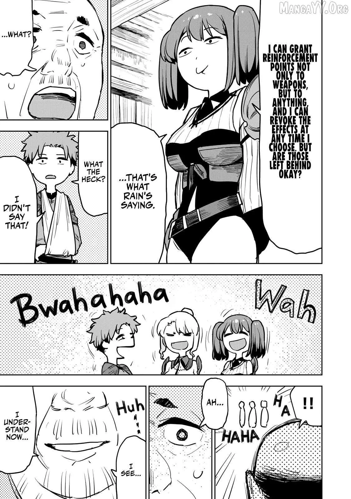 Tsuihou sareta cheat fuyo majutsushi wa ki mama na second life wo ouka suru. ~ora wa buki dake janaku, arayuru mono ni "kyouka point" wo fuyo dekiru shi, ore no ishi de itsudemo kouka wo kaijo dekiru kedo, nokotta hitotachi daijoubu?~ Chapter 12 page 28 - 