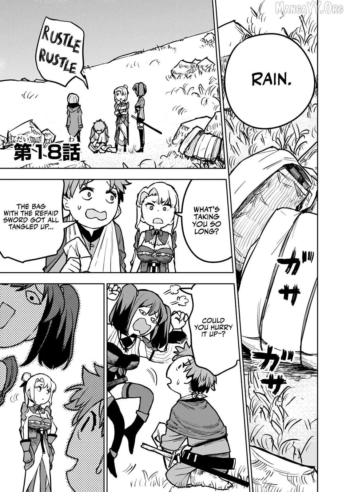 Tsuihou sareta cheat fuyo majutsushi wa ki mama na second life wo ouka suru. ~ora wa buki dake janaku, arayuru mono ni "kyouka point" wo fuyo dekiru shi, ore no ishi de itsudemo kouka wo kaijo dekiru kedo, nokotta hitotachi daijoubu?~ Chapter 18 page 1 - 