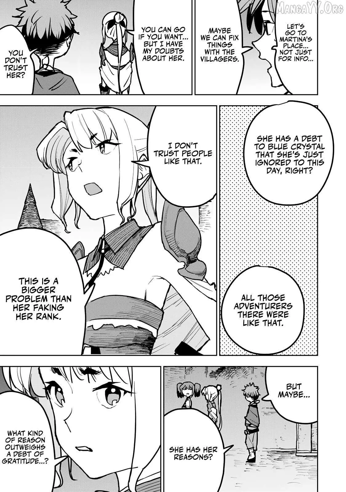 Tsuihou sareta cheat fuyo majutsushi wa ki mama na second life wo ouka suru. ~ora wa buki dake janaku, arayuru mono ni "kyouka point" wo fuyo dekiru shi, ore no ishi de itsudemo kouka wo kaijo dekiru kedo, nokotta hitotachi daijoubu?~ Chapter 20 page 39 - 