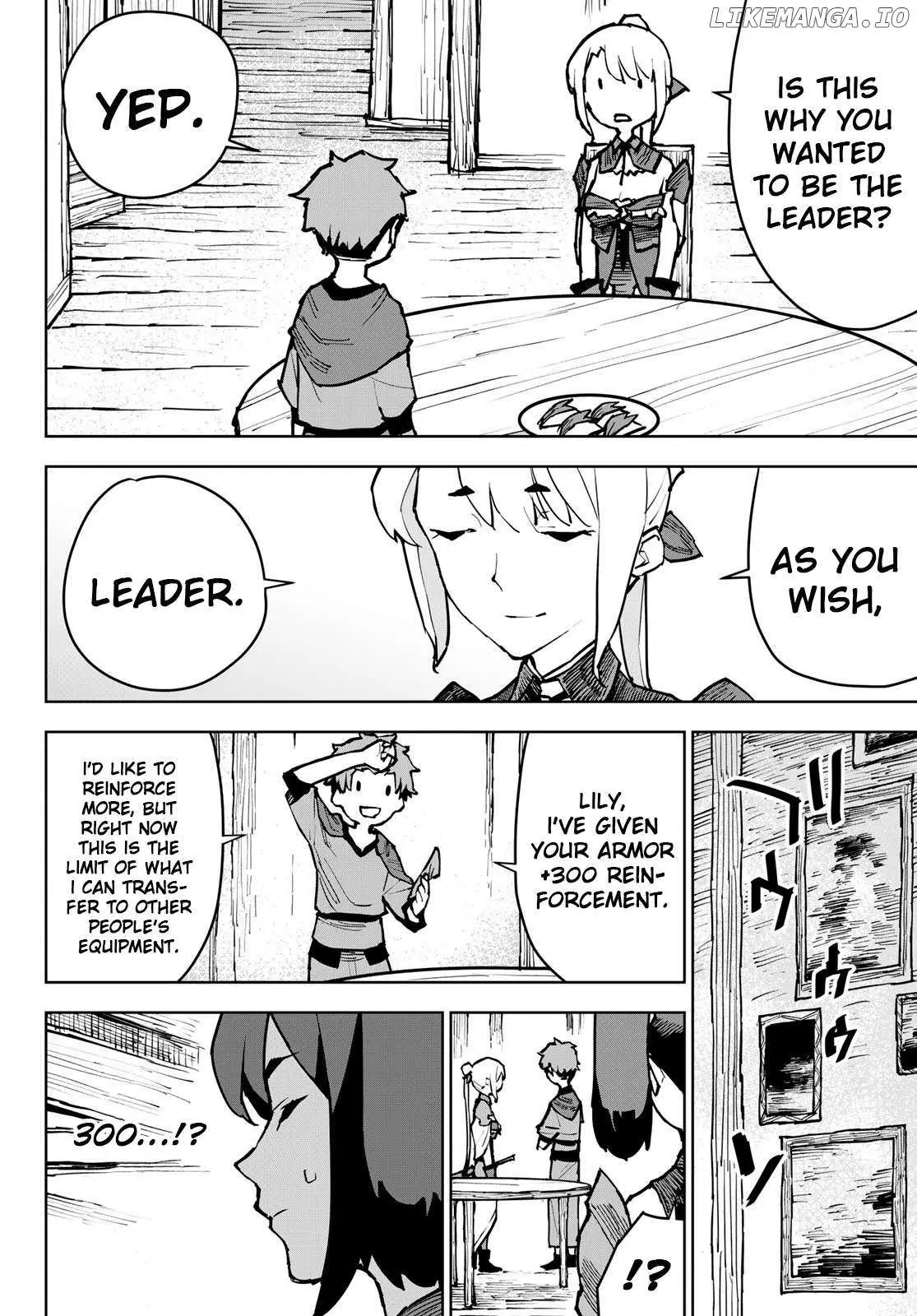 Tsuihou sareta cheat fuyo majutsushi wa ki mama na second life wo ouka suru. ~ora wa buki dake janaku, arayuru mono ni "kyouka point" wo fuyo dekiru shi, ore no ishi de itsudemo kouka wo kaijo dekiru kedo, nokotta hitotachi daijoubu?~ Chapter 5 page 16 - 