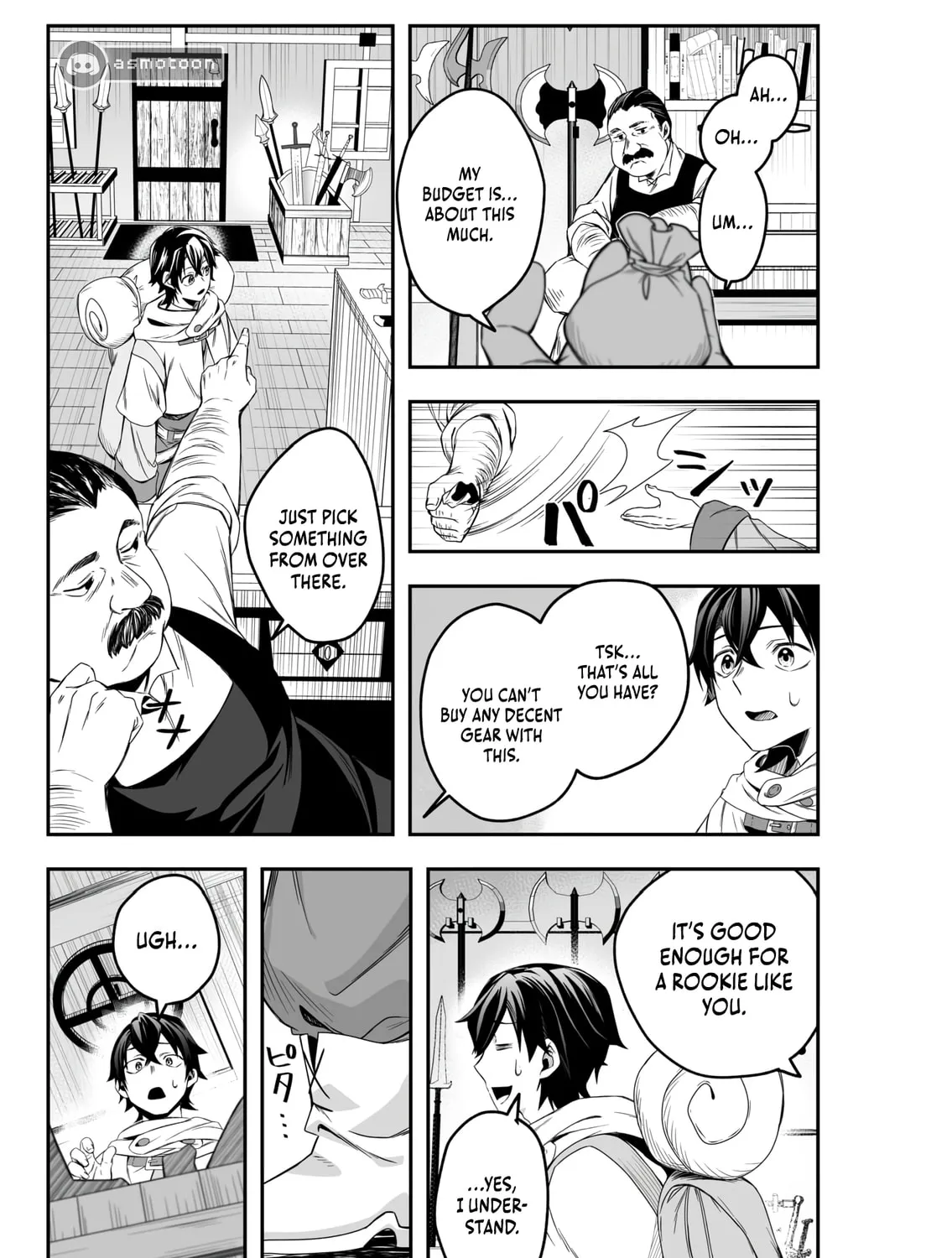 Tsuihou Sareta Pashiri, Kaimono Skill SSS de Soubi Musou: Katta Mono o Chou Kyouka Shite Saikyou Party Mezashimasu Chapter 1 page 54 - 