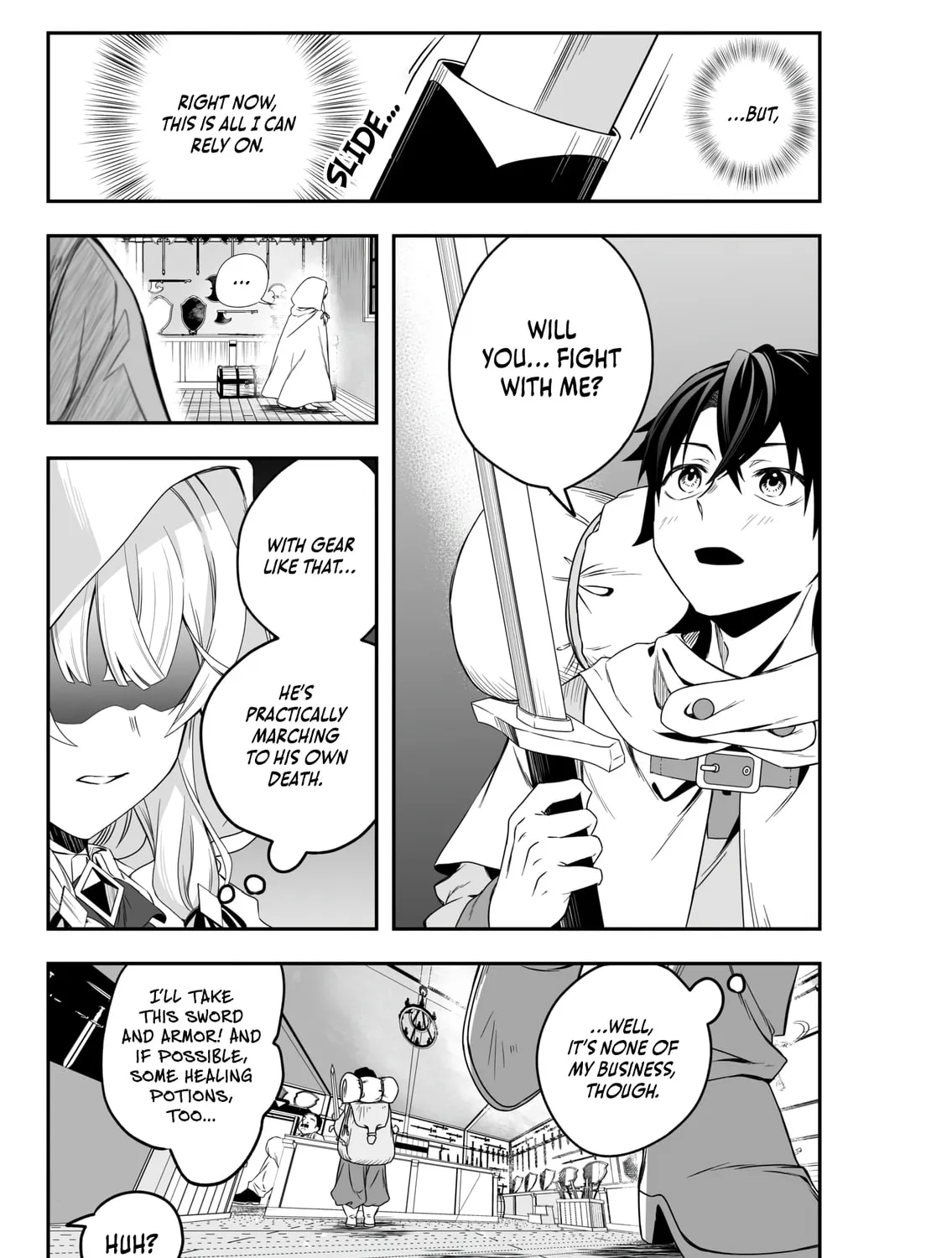 Tsuihou Sareta Pashiri, Kaimono Skill SSS de Soubi Musou: Katta Mono o Chou Kyouka Shite Saikyou Party Mezashimasu Chapter 1 page 58 - 